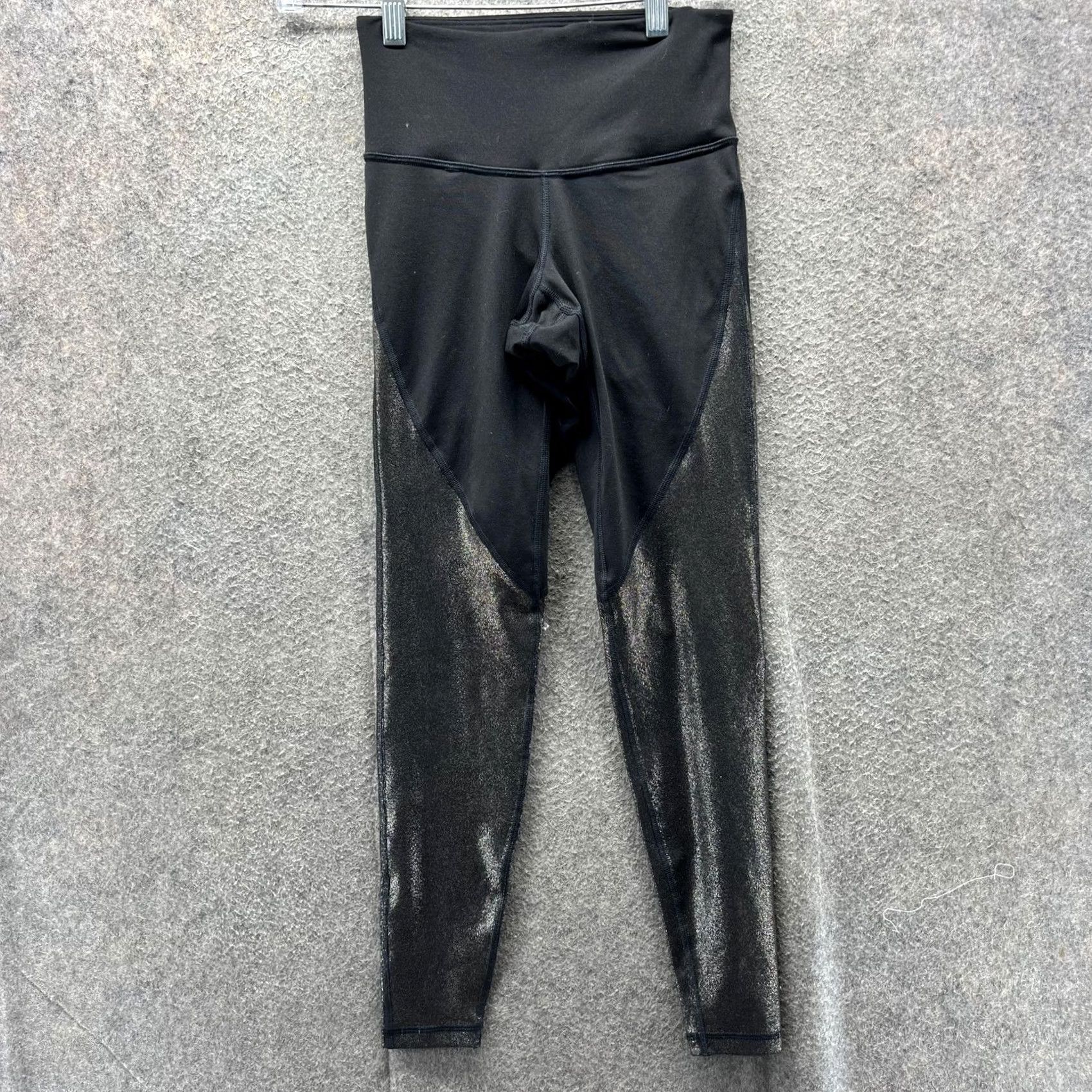 Old Navy Old Navy Active Leggings Women XS Black High Rise Ankle Shimmer Panel Yoga Pants Size 26" / US 2 / IT 38 - 2 Thumbnail