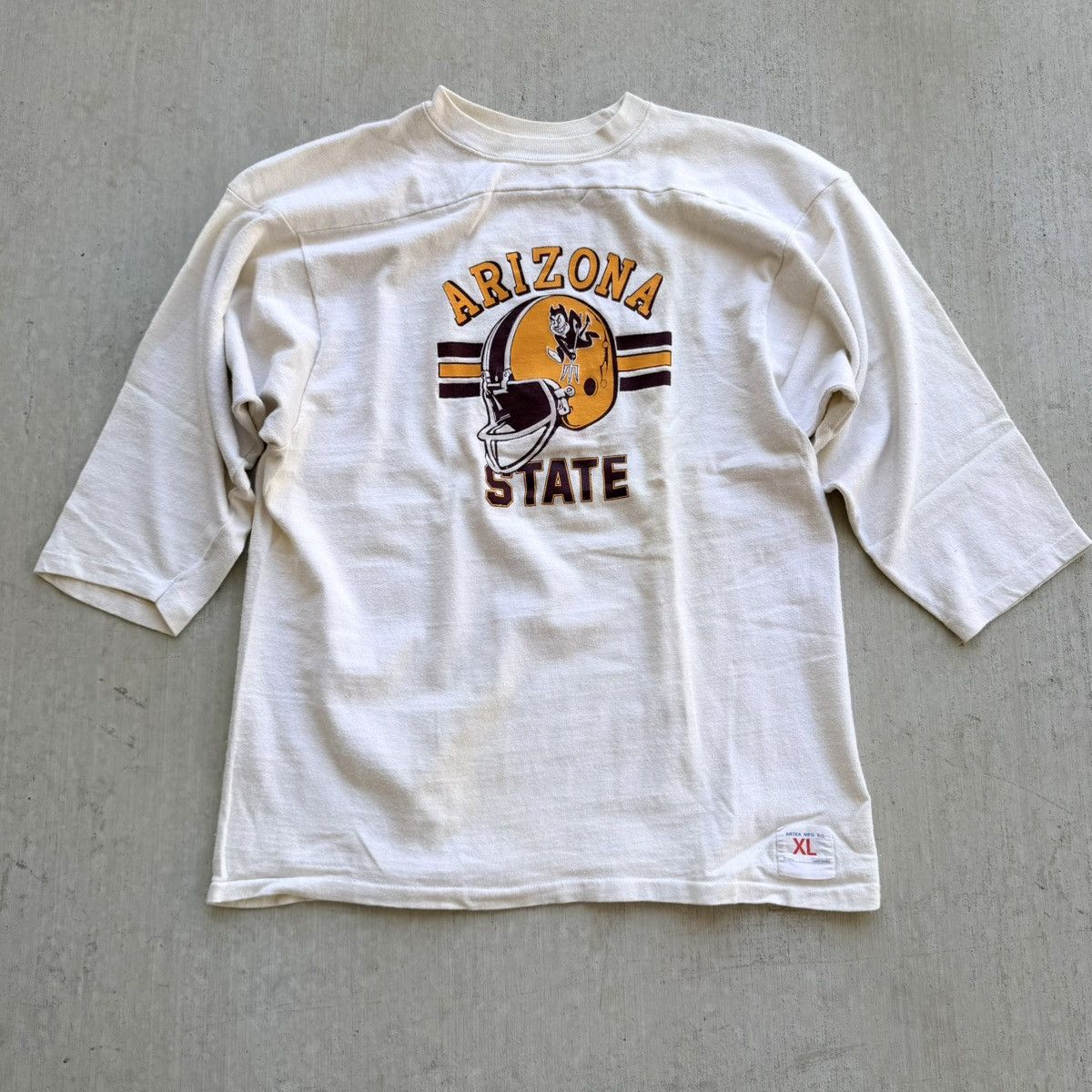 NCAA Vintage Arizona State University Ragland T Shirt 70s Artex Size US M / EU 48-50 / 2 - 1 Thumbnail