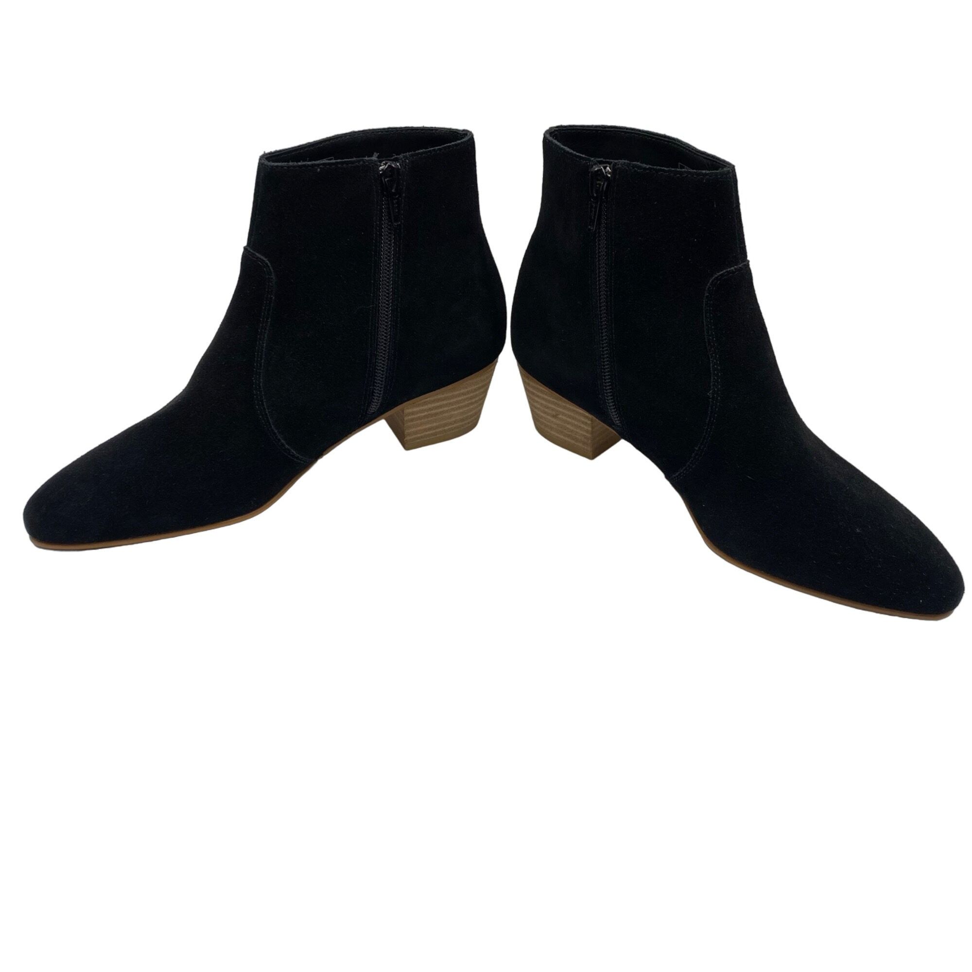 Soludos Soludos Lola Black Suede Leather Almond Toe Ankle Booties Wo Size US 8 / IT 38 - 6 Thumbnail
