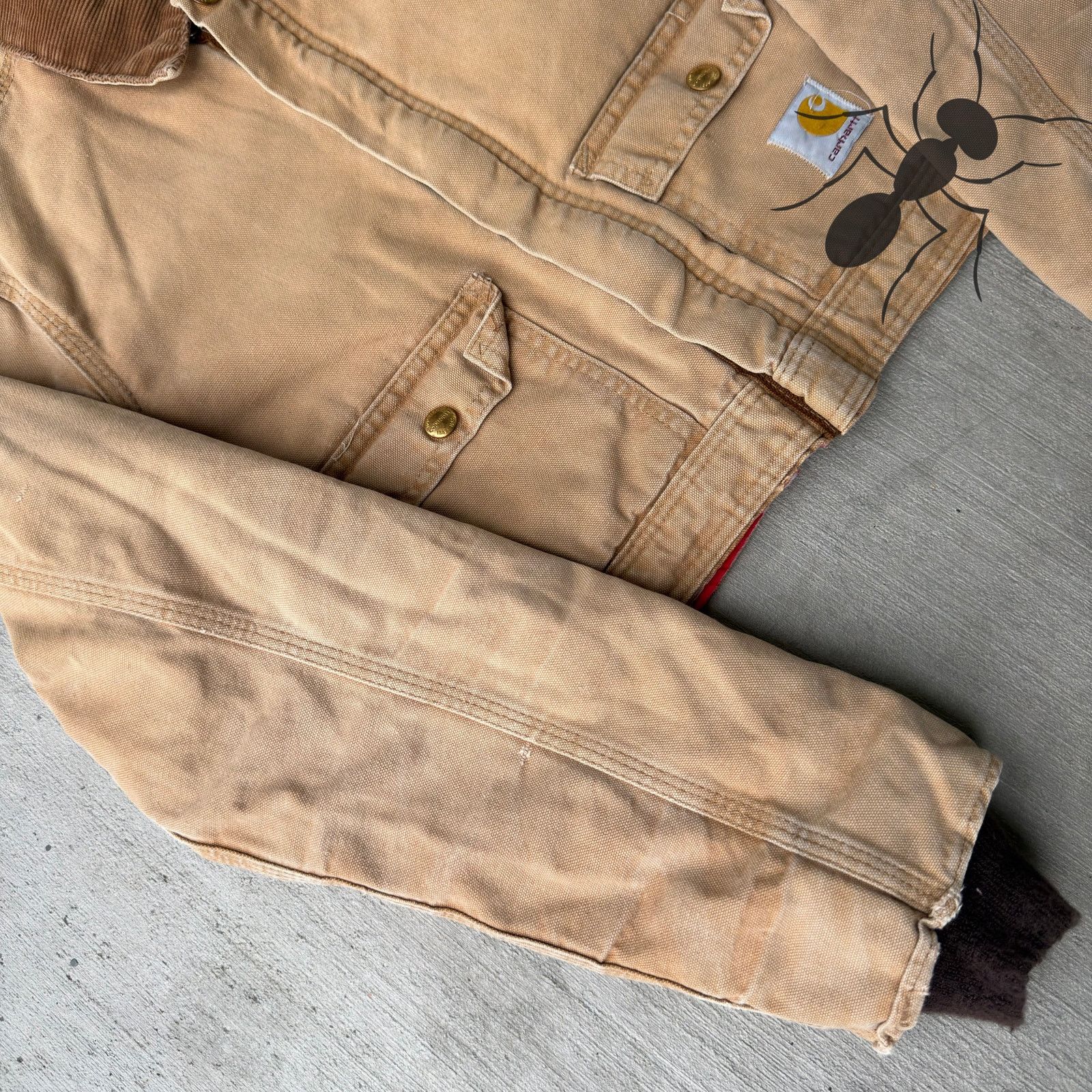 Carhartt × Vintage Carhartt YOUTH brown cropped Detroit style work wear jacket Size US XS / EU 42 / 0 - 2 Thumbnail