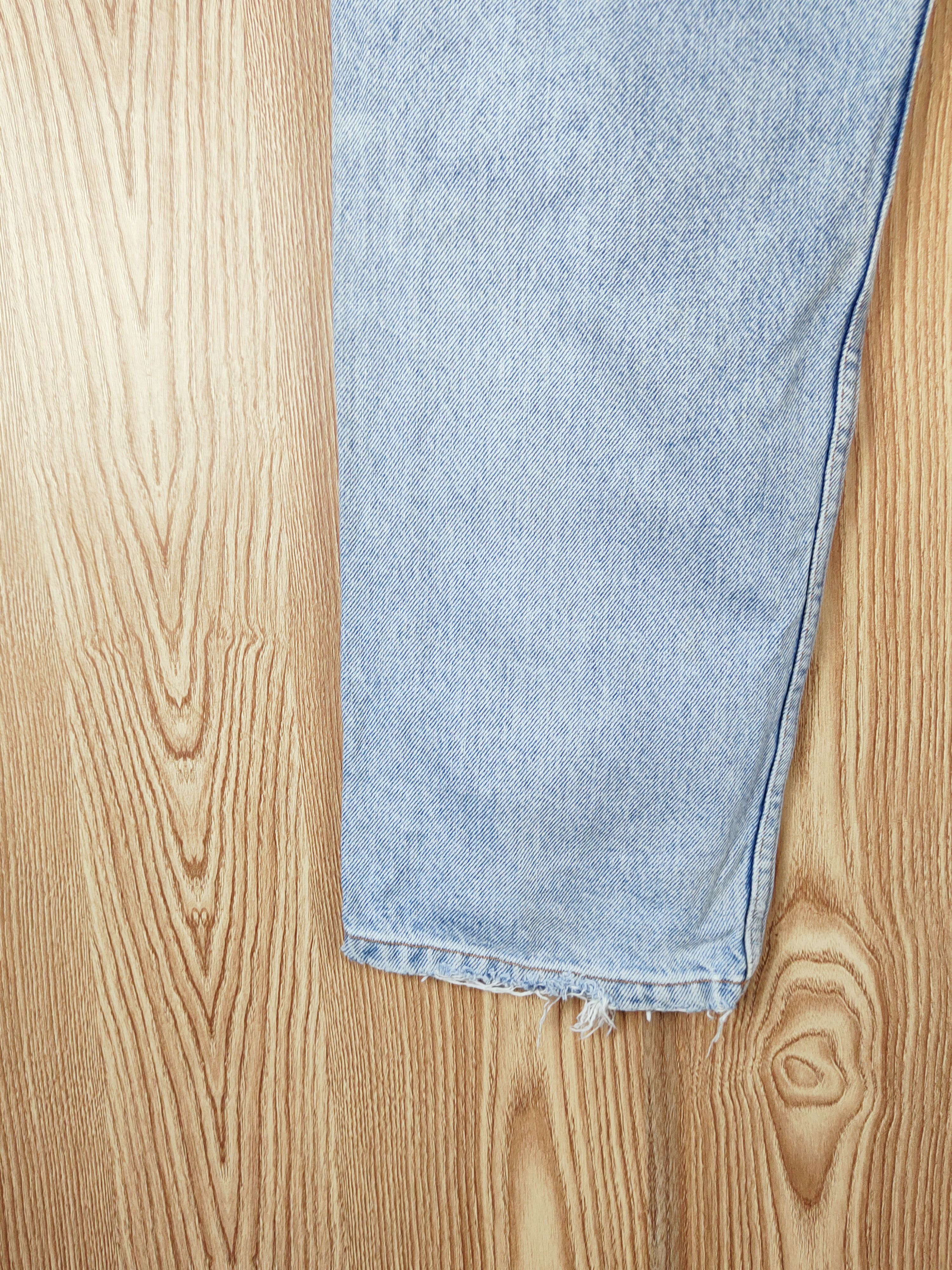 Calvin Klein × Vintage Calvin Klein Blue Faded Distressed Ripped Jeans Size US 31 - 11 Thumbnail