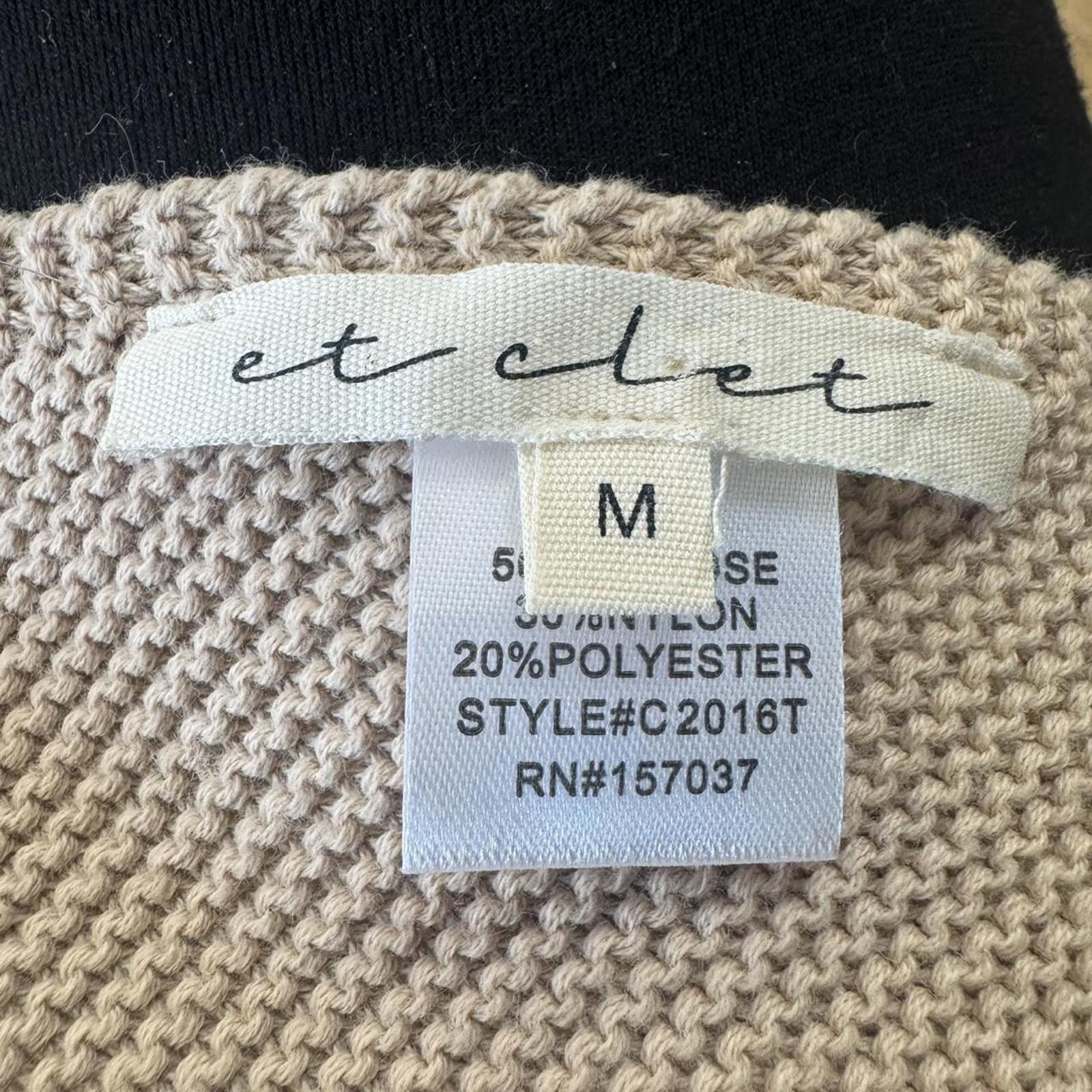 Other Et Clet M Beige Knit Triangle Top Size M / US 6-8 / IT 42-44 - 7 Thumbnail