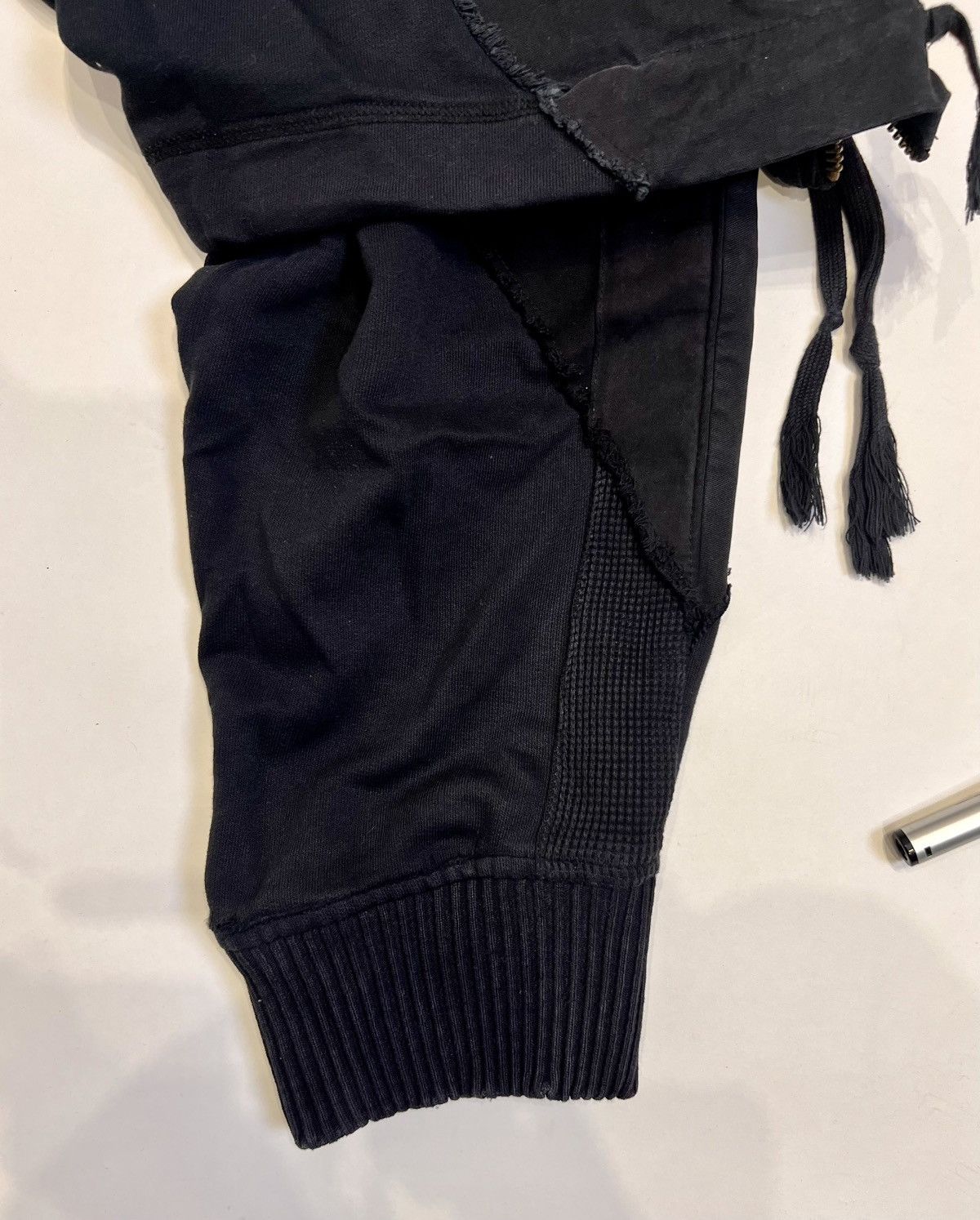 Greg Lauren Black cargo pants with tracksuits Size US 38 / EU 54 - 7 Thumbnail