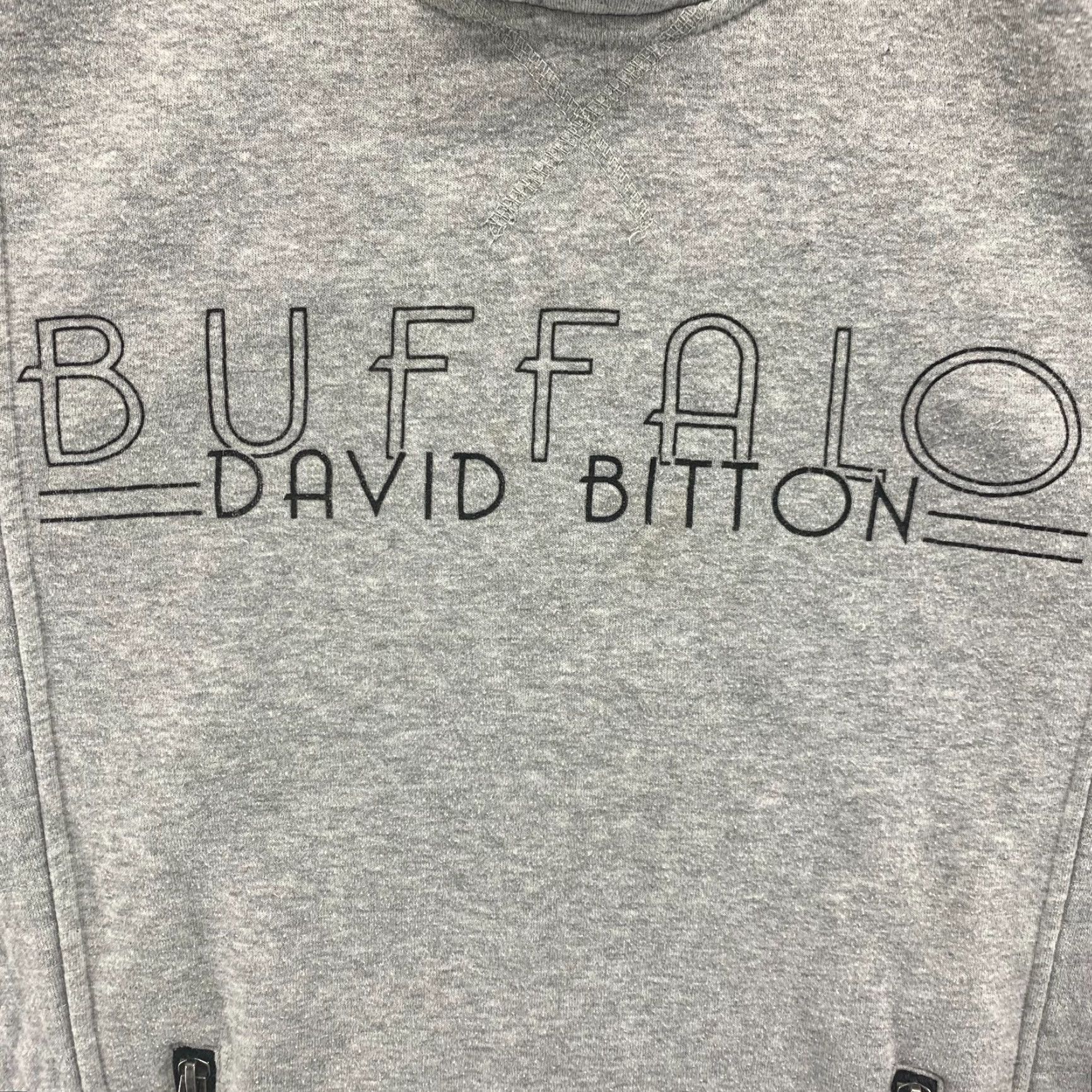 Buffalo David Bitton Buffalo David Bitton Hoodie Mens Medium Gray Zip Pockets Fleece Lining Active Regular Pullover Logo Size US M / EU 48-50 / 2 - 6 Thumbnail