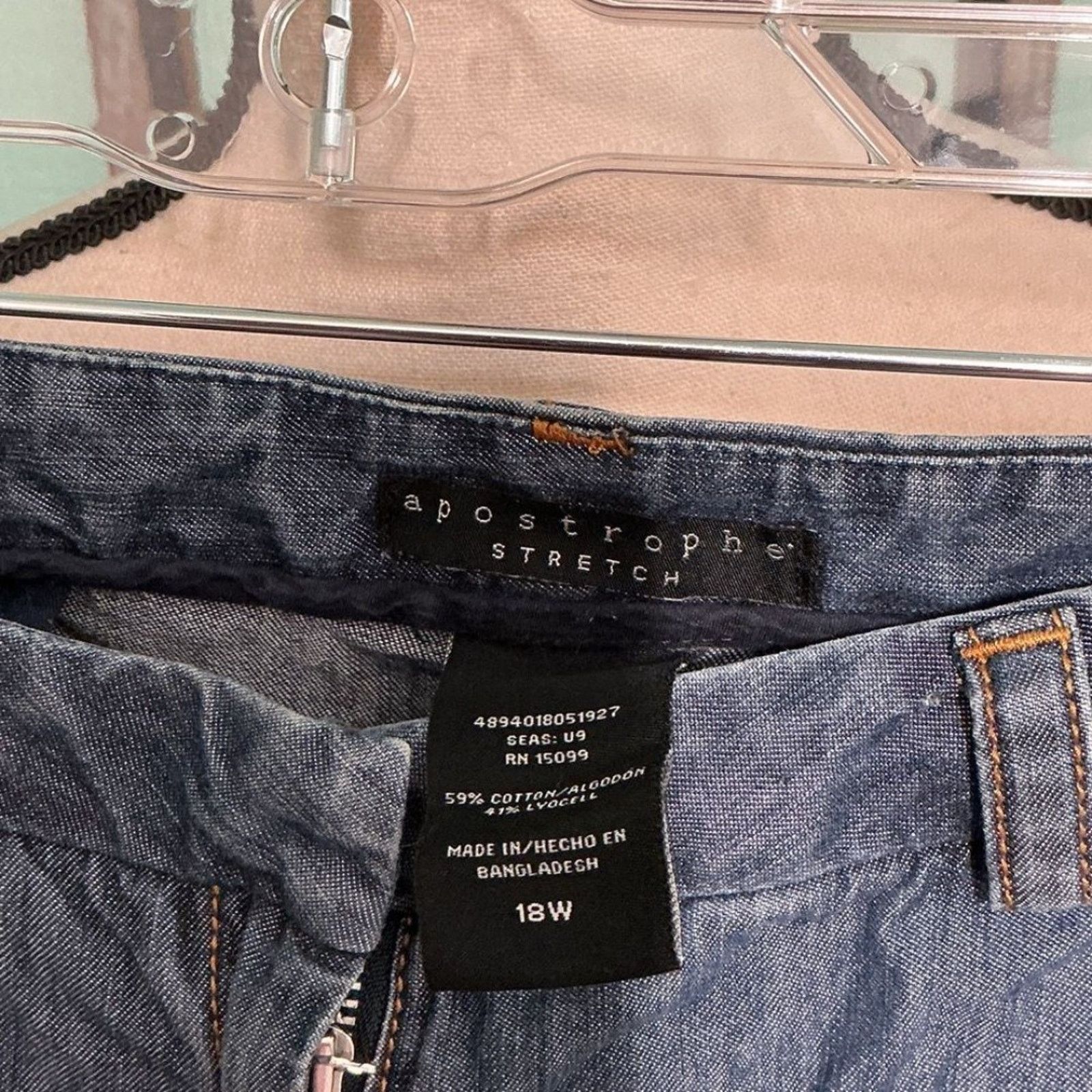Other Apostrophe Stretch Denim Capri Pants Women Plus 18W Light Size 40" / US 18 - 2 Thumbnail