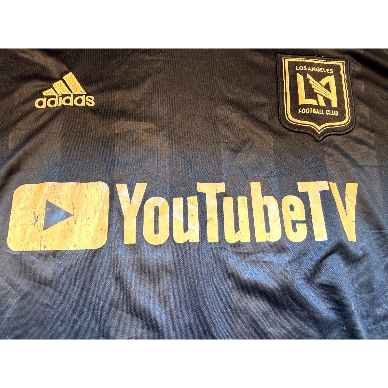 Adidas Adidas LAFC Carlos Vela 10 XL BlackGold MLS 25th Anniversary Size US XL / EU 56 / 4 - 4 Thumbnail