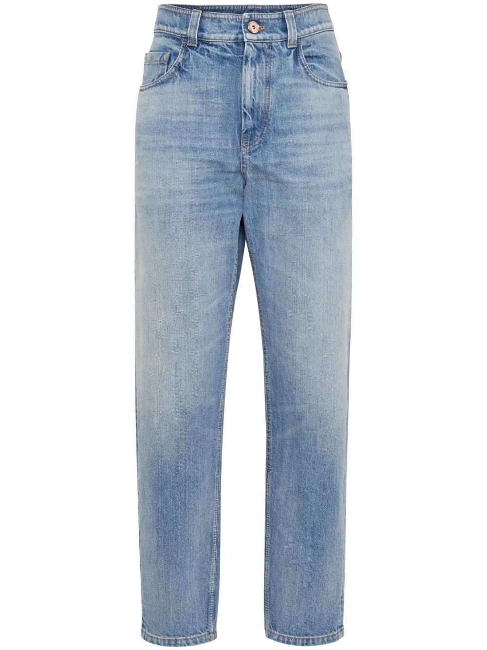 Brunello Cucinelli o1la1rc1a0425 Lady Denim Pants in Light Blue Size 30" / US 8 / IT 44 - 1 Thumbnail