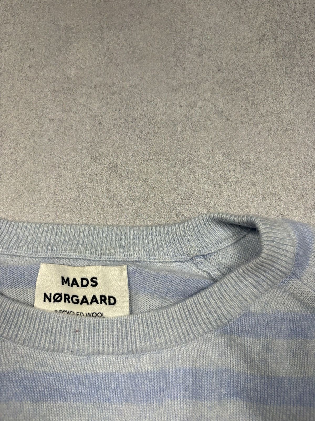 Mads Norgaard Mads Norgaard Cosy Recy Stripe Knit Sweater Light Blue S Size S / US 4 / IT 40 - 6 Thumbnail