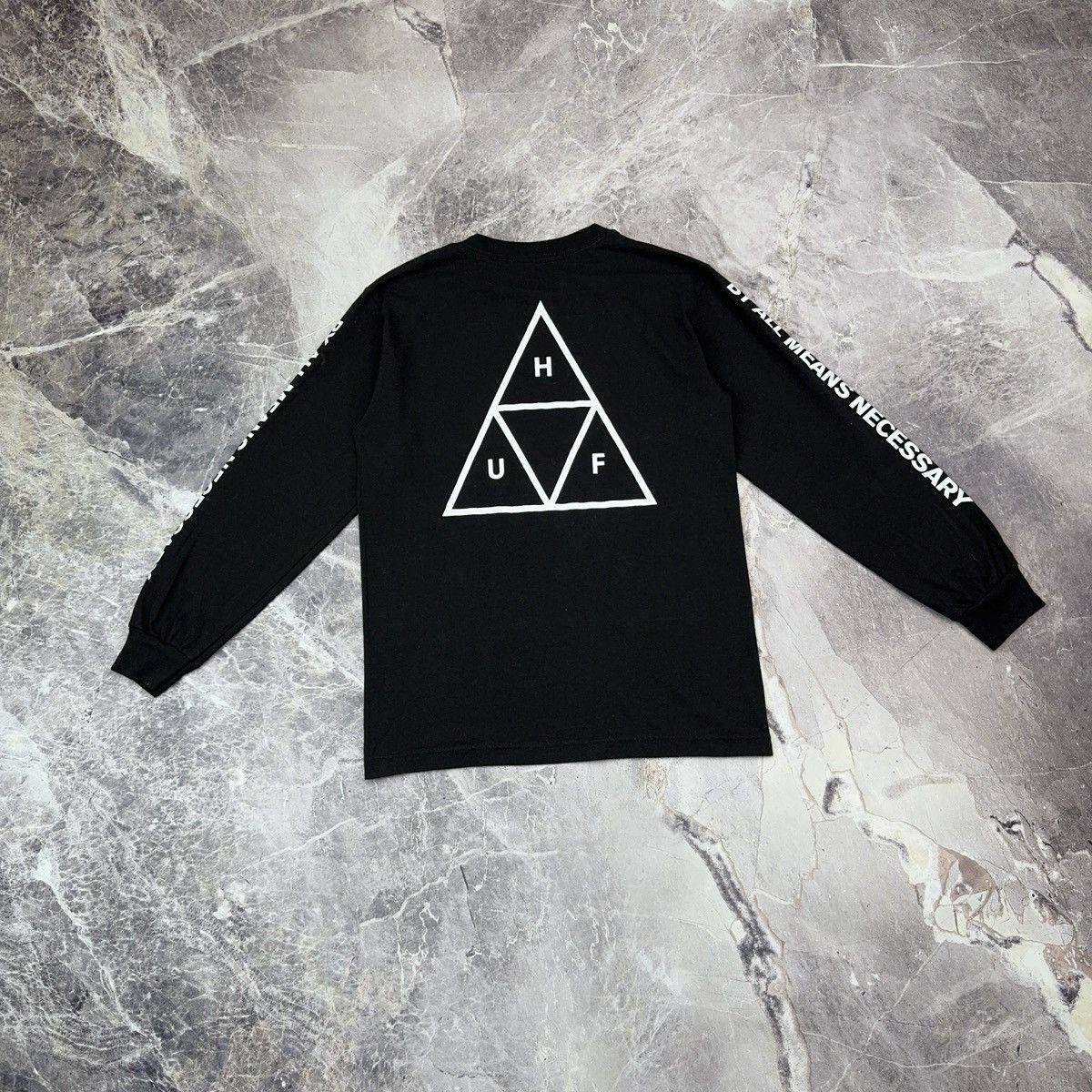Huf Huf Longsleeve T shirt Skater Sk8 Streetwear Black 90s S Size US S / EU 44-46 / 1 - 9 Thumbnail