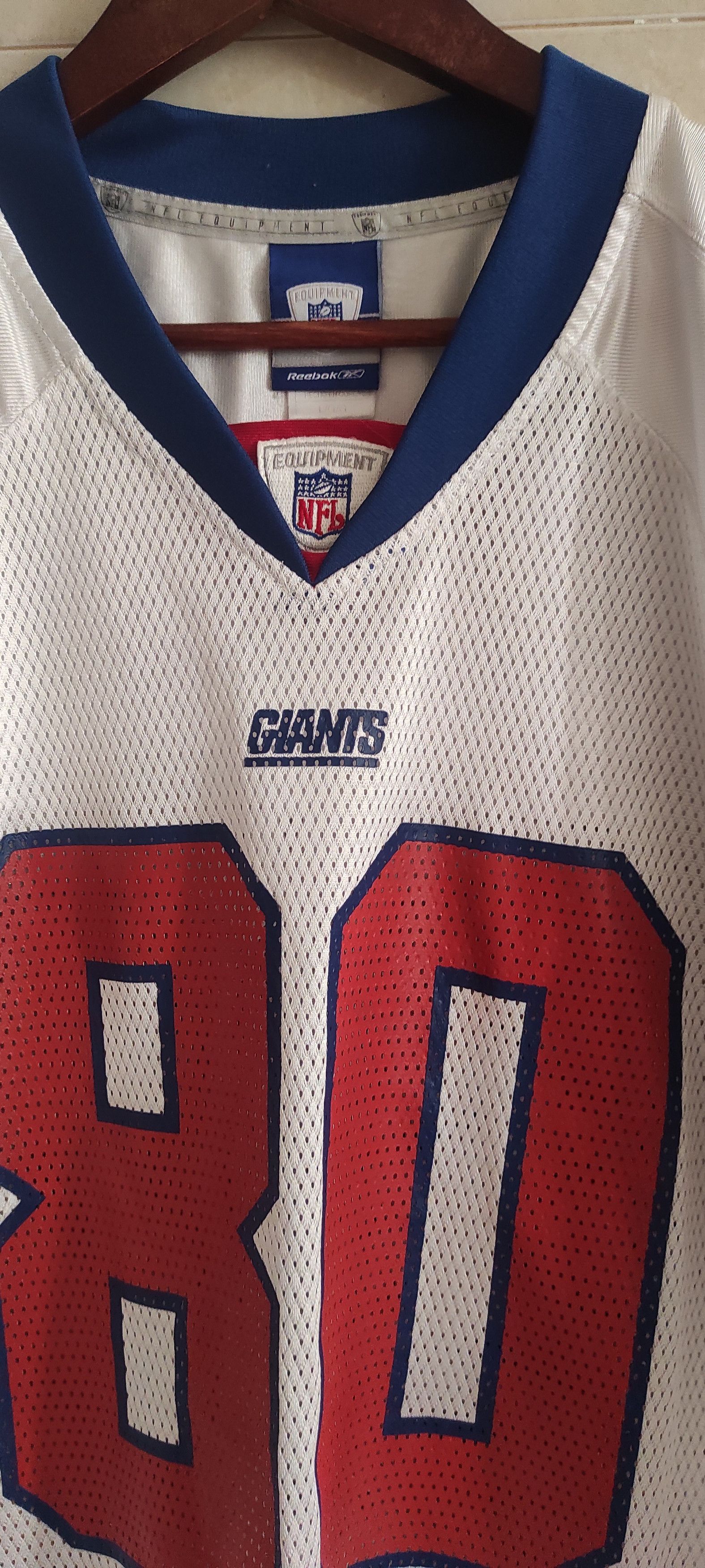 NFL × Reebok × Vintage NFL Jersey Reebok On Field New York Giants Shockey #80 Size US L / EU 52-54 / 3 - 7 Thumbnail