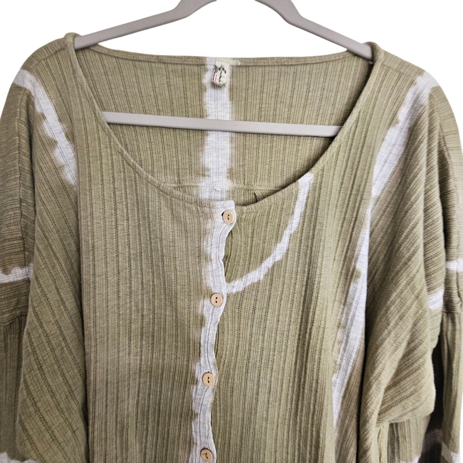 Free People Free People Womens Little Dream Tie Dye Button Shirt M Boho Size M / US 6-8 / IT 42-44 - 3 Thumbnail