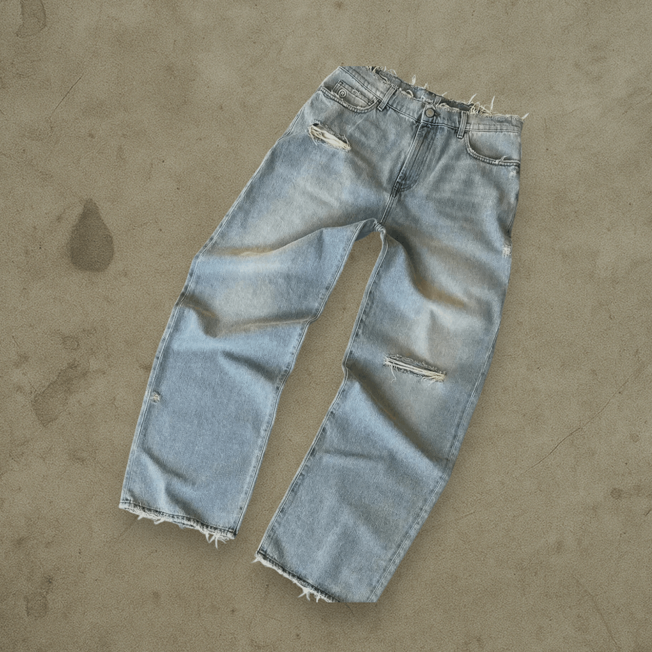 Other Vintage Distressed Light Wash Denim Jeans Size US 32 / EU 48 - 1 Thumbnail