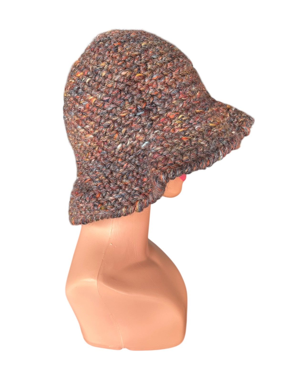 Kapital Crochet Knitted Handmade Hairy Beanie Hats Size ONE SIZE - 5 Thumbnail