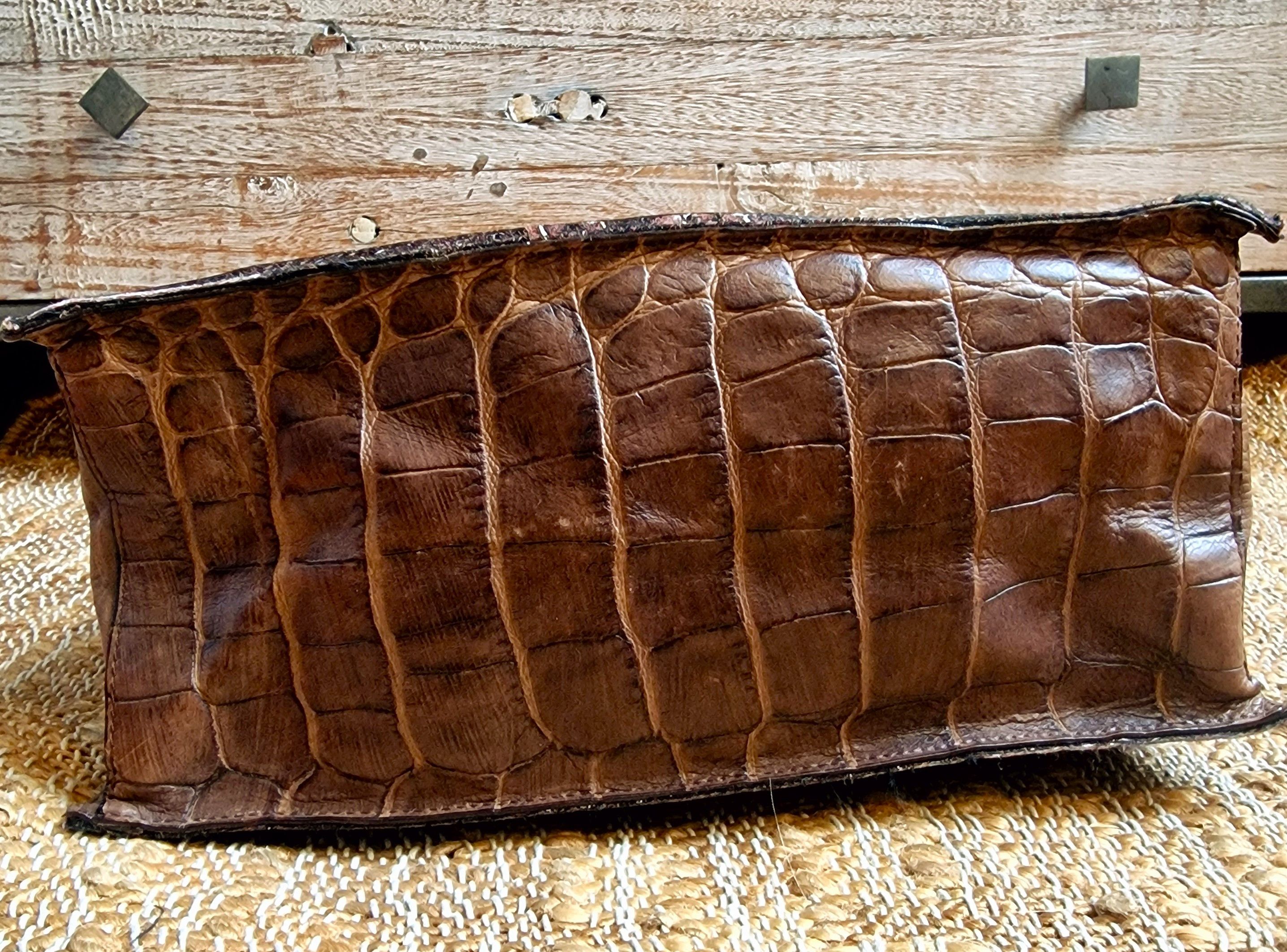 Jean Paul Gaultier Jean Paul Gaultier Crocodile Leather Trompe l'oeil Bag Size ONE SIZE - 8 Thumbnail