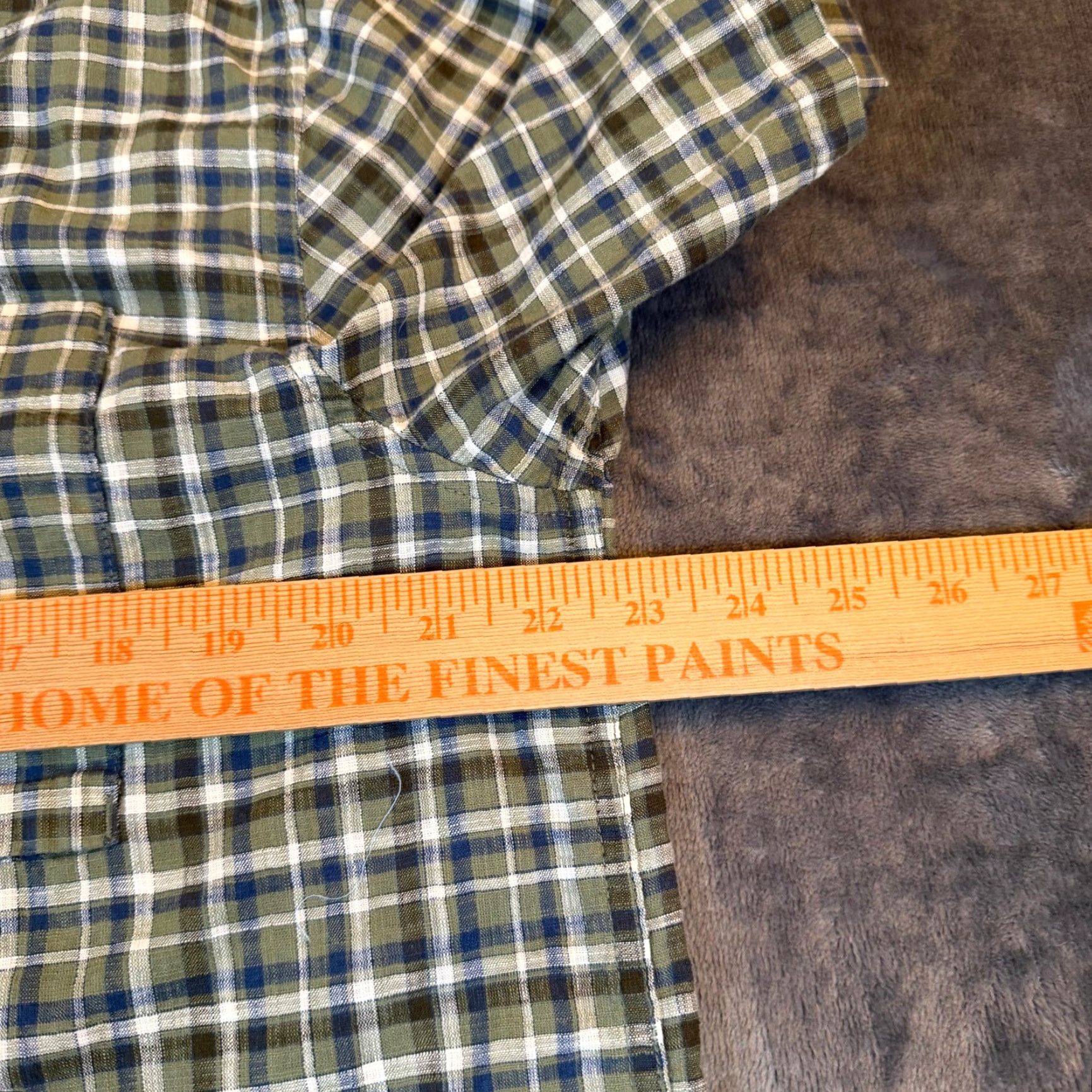Royal Robbins Royal Robbins Button-Up Shirt Mens L Green Blue Plaid Organic Short Sleeve Casual Travel Outdoor Bohemian Pocket Collared Size US L / EU 52-54 / 3 - 6 Thumbnail