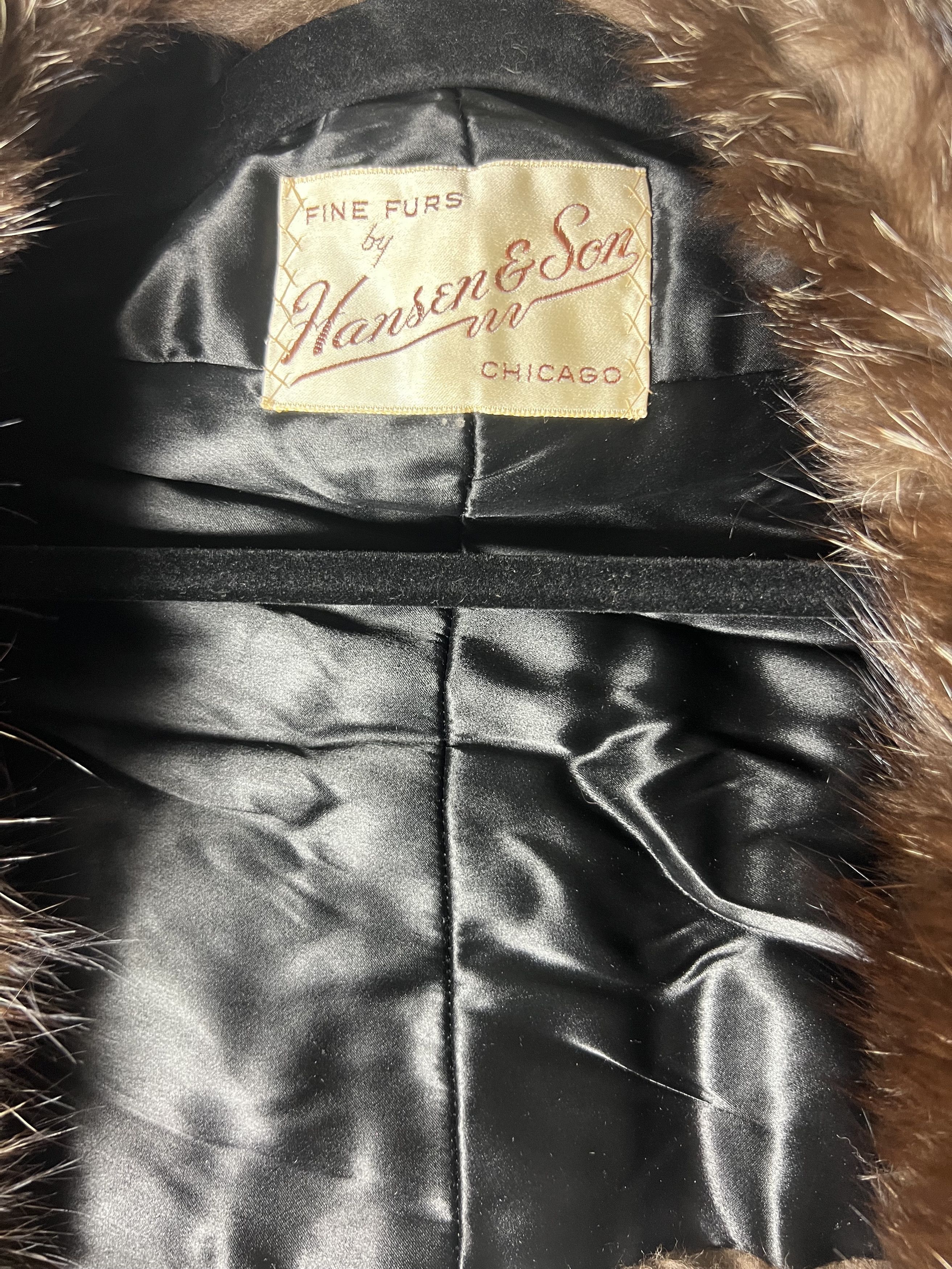 Other × Vintage Vintage Fine Fur by Hansen & Son Chicago Stole Wrap - Coat Size ONE SIZE - 9 Thumbnail