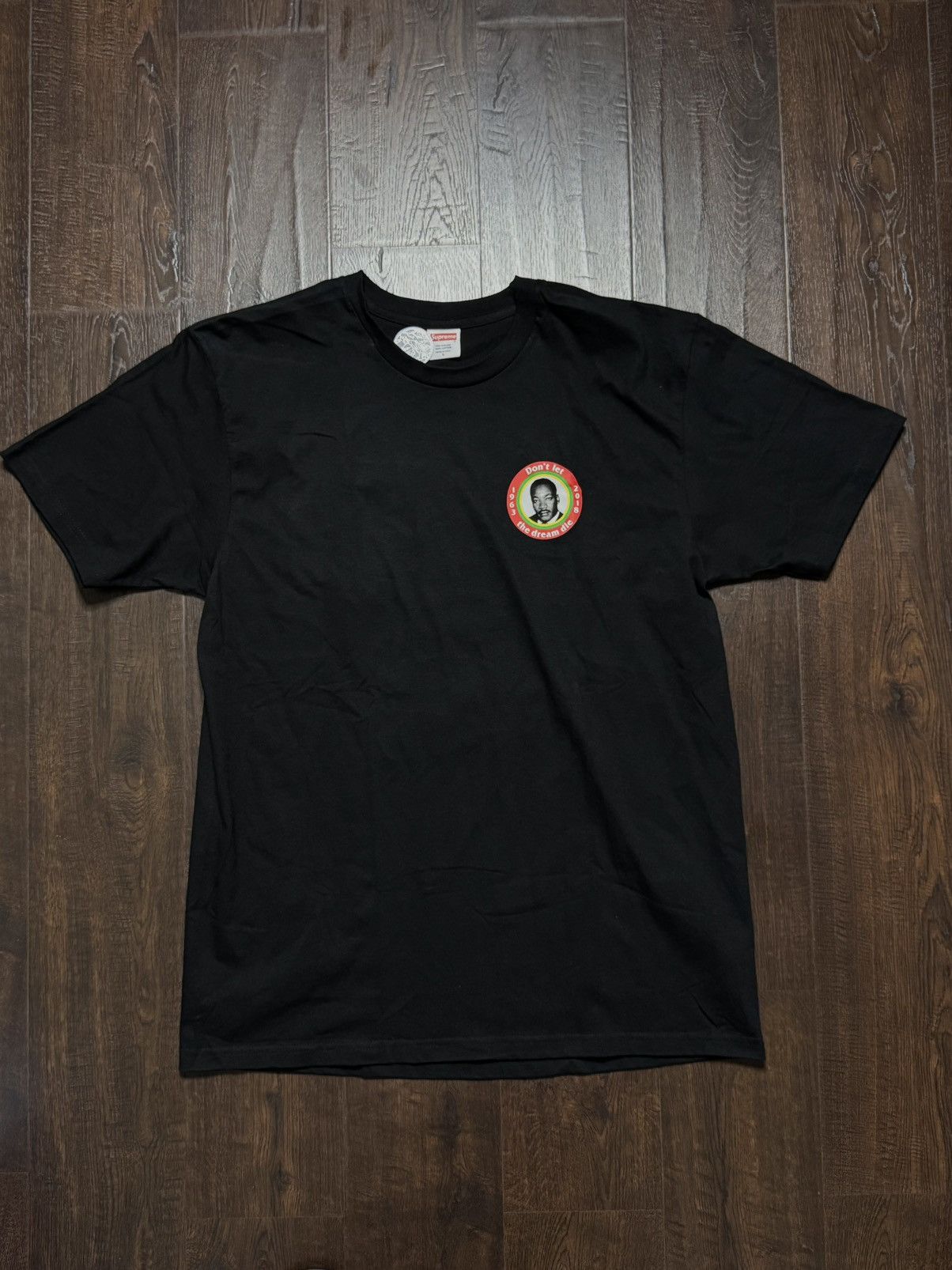 Supreme Supreme MLK Dream Tee Black New Large Fast Shipping Size US L / EU 52-54 / 3 - 1 Thumbnail