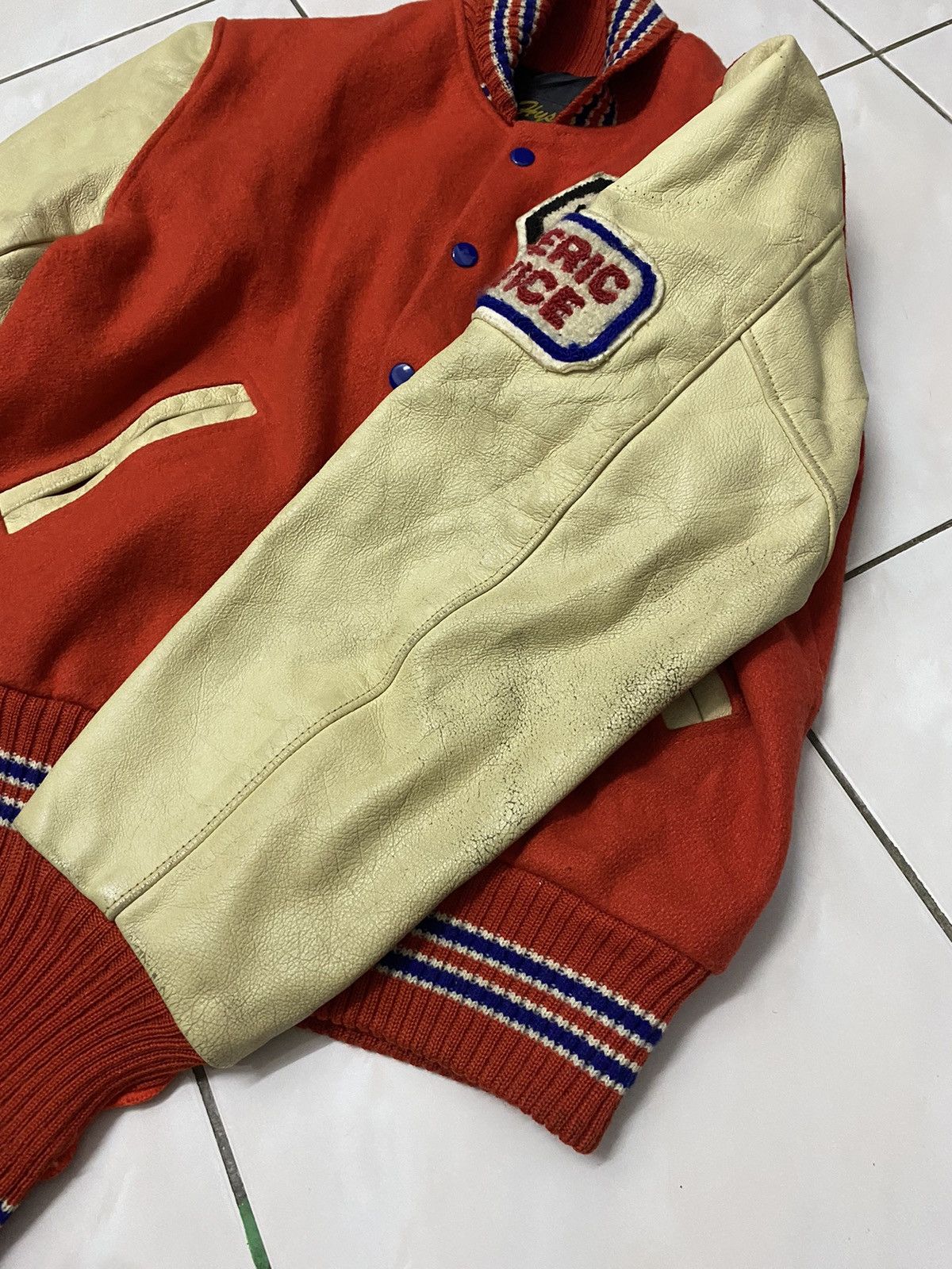 Vtg 90s Hysteric Glamour 666 Jacket Varsity Red Colour