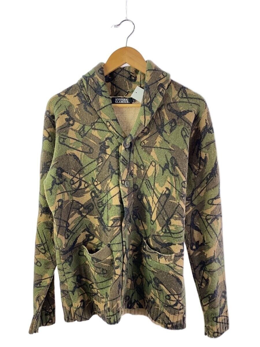 Hysteric Glamour Safety Pin Camo Wool Knit Cardigan Size US L / EU 52-54 / 3 - 1 Thumbnail