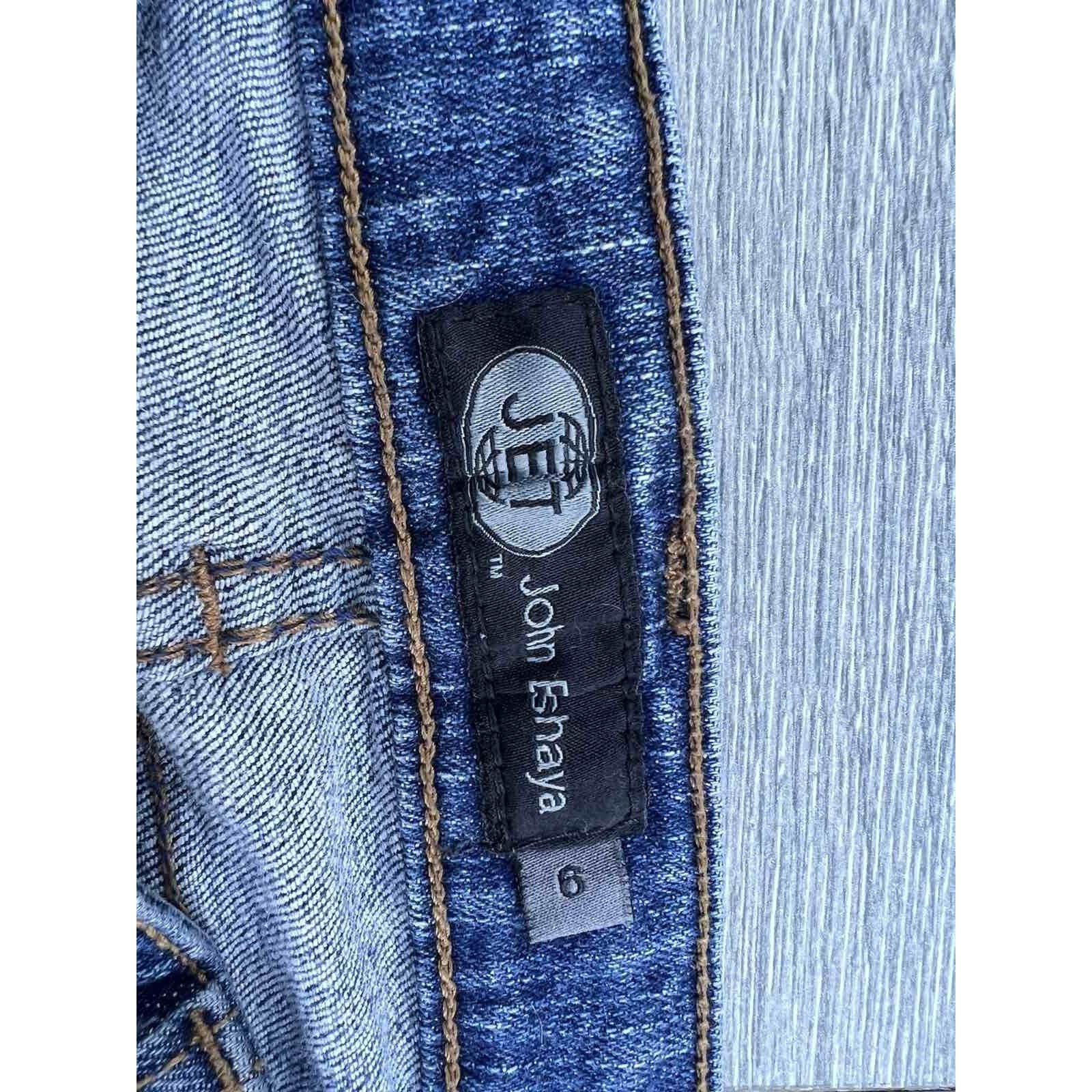 Jet Lag JET John Eshaya USA made Classic Blue Denim Size 6 A000319 Size 28" / US 6 / IT 42 - 7 Thumbnail