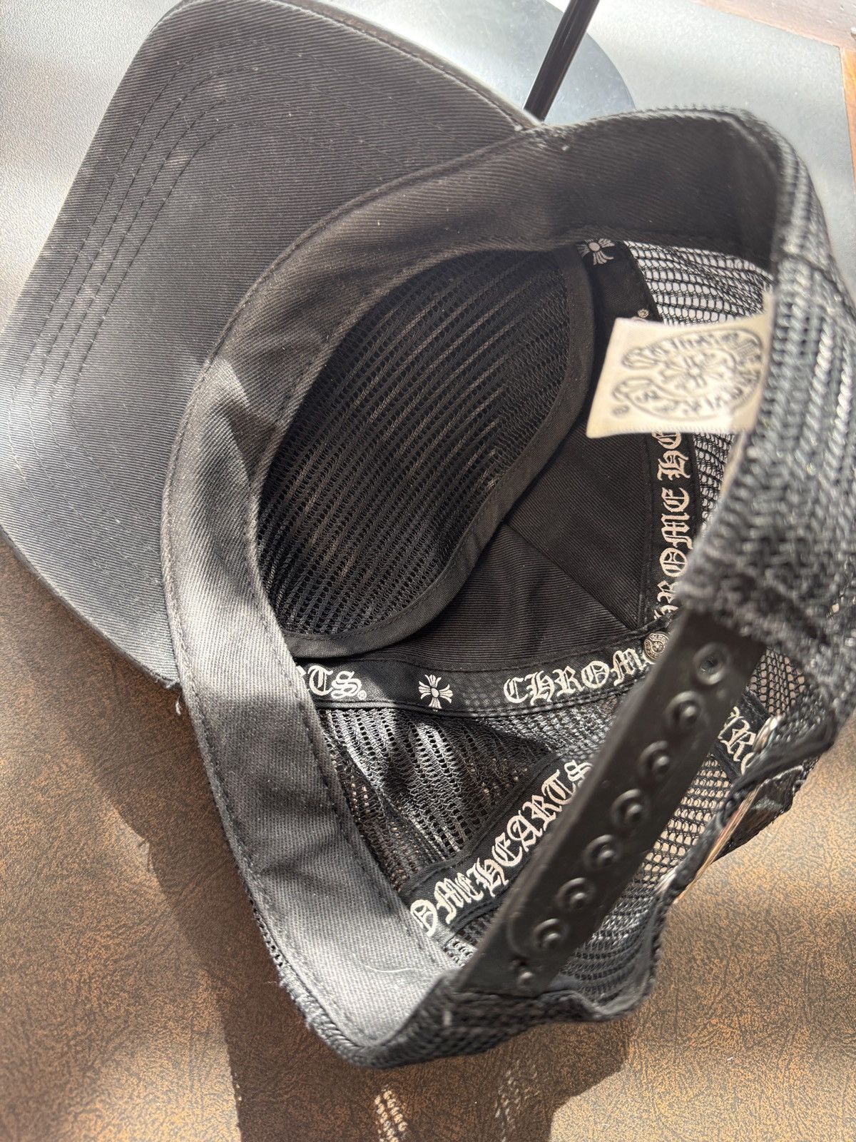 Chrome Hearts Chrome Hearts leather & mesh baseball hat Size ONE SIZE - 15 Thumbnail
