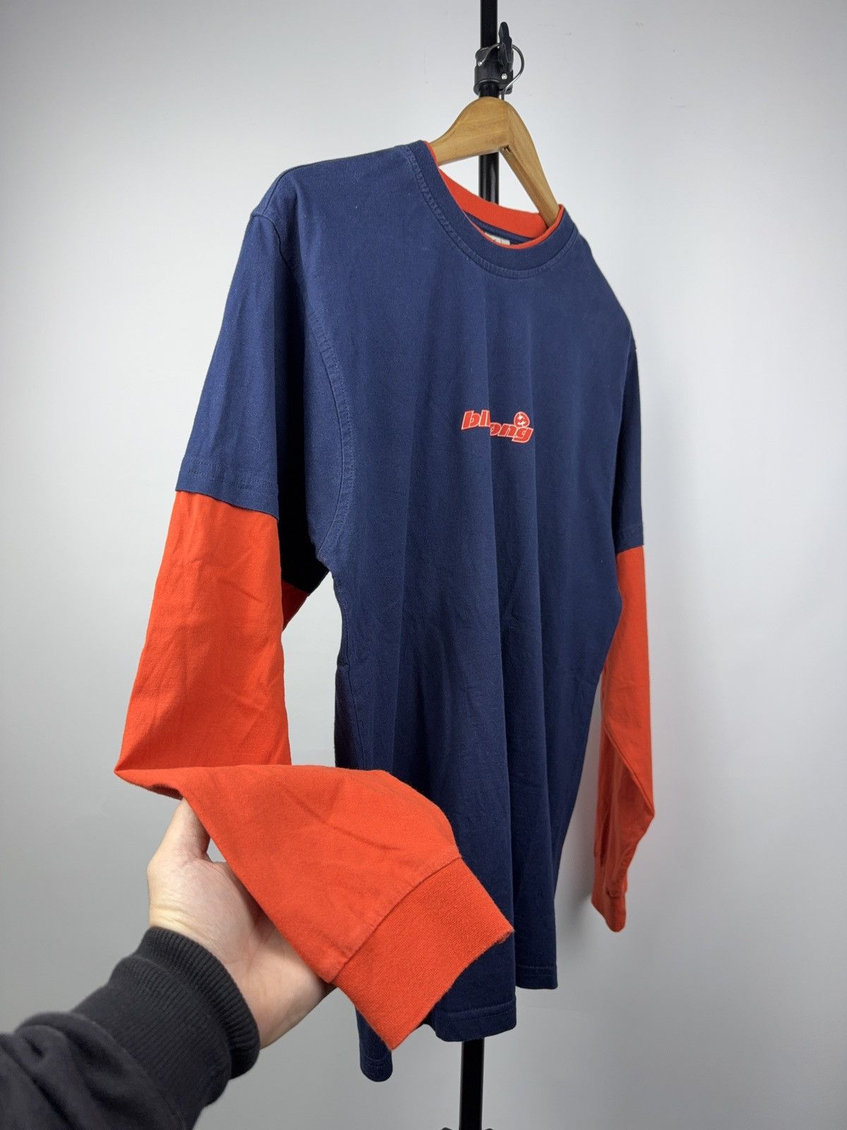 Billabong Vintage 00s Y2K Surf Billabong Navy Red Logo Long Sleeve Tee Size US M / EU 48-50 / 2 - 4 Thumbnail