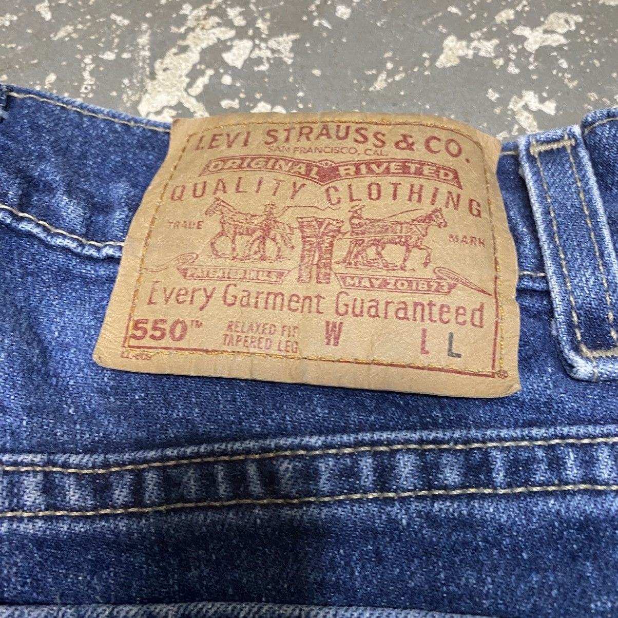 Japanese Brand × Levi's × Vintage Vintage Levis 550 Blue Lyora Denim Jeans USA 90s Size US 26 / EU 42 - 3 Thumbnail