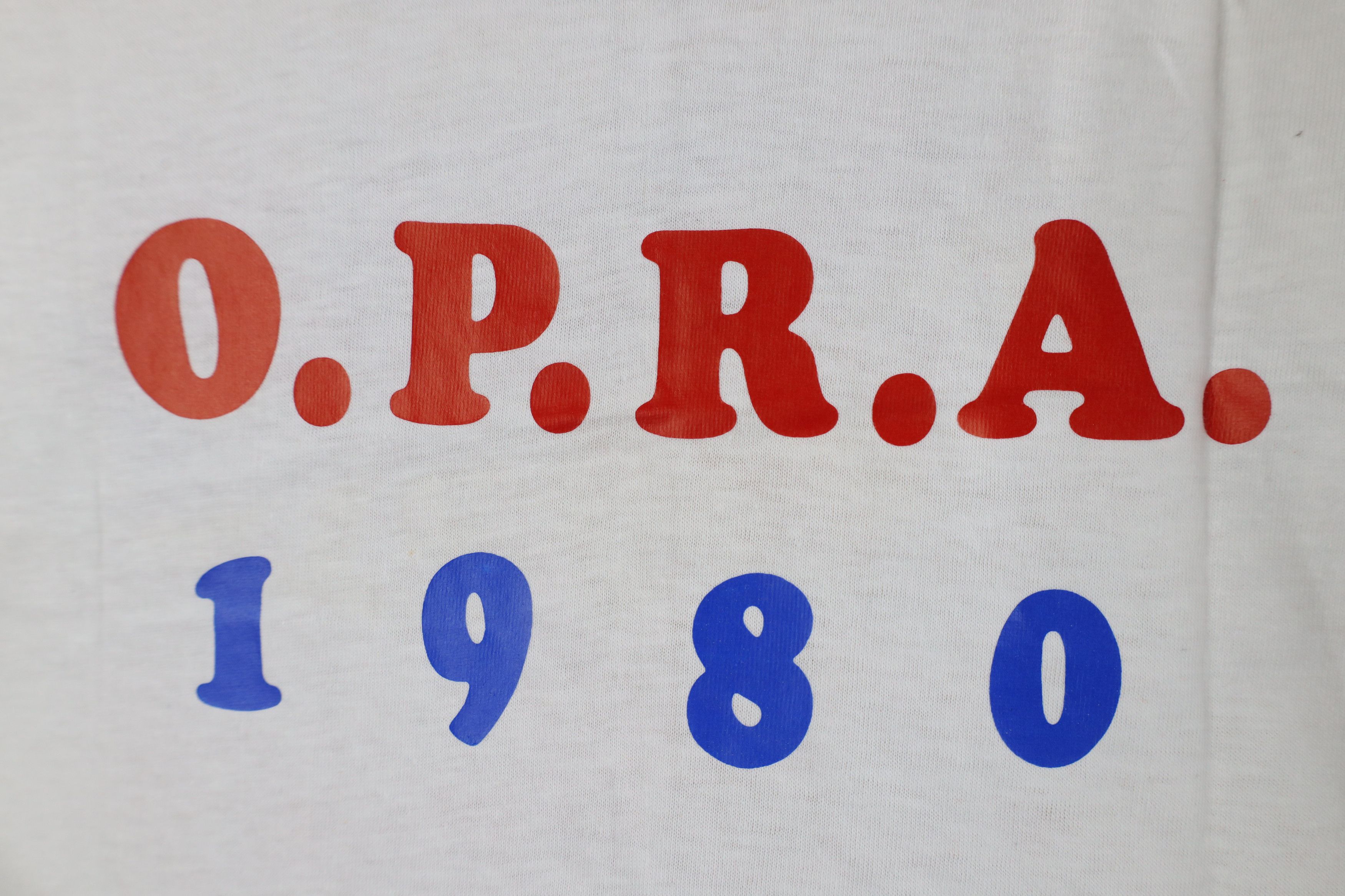 Vintage Deadstock Vintage 80s Union 1980 OPRA T-Shirt White USA Size US L / EU 52-54 / 3 - 10 Thumbnail