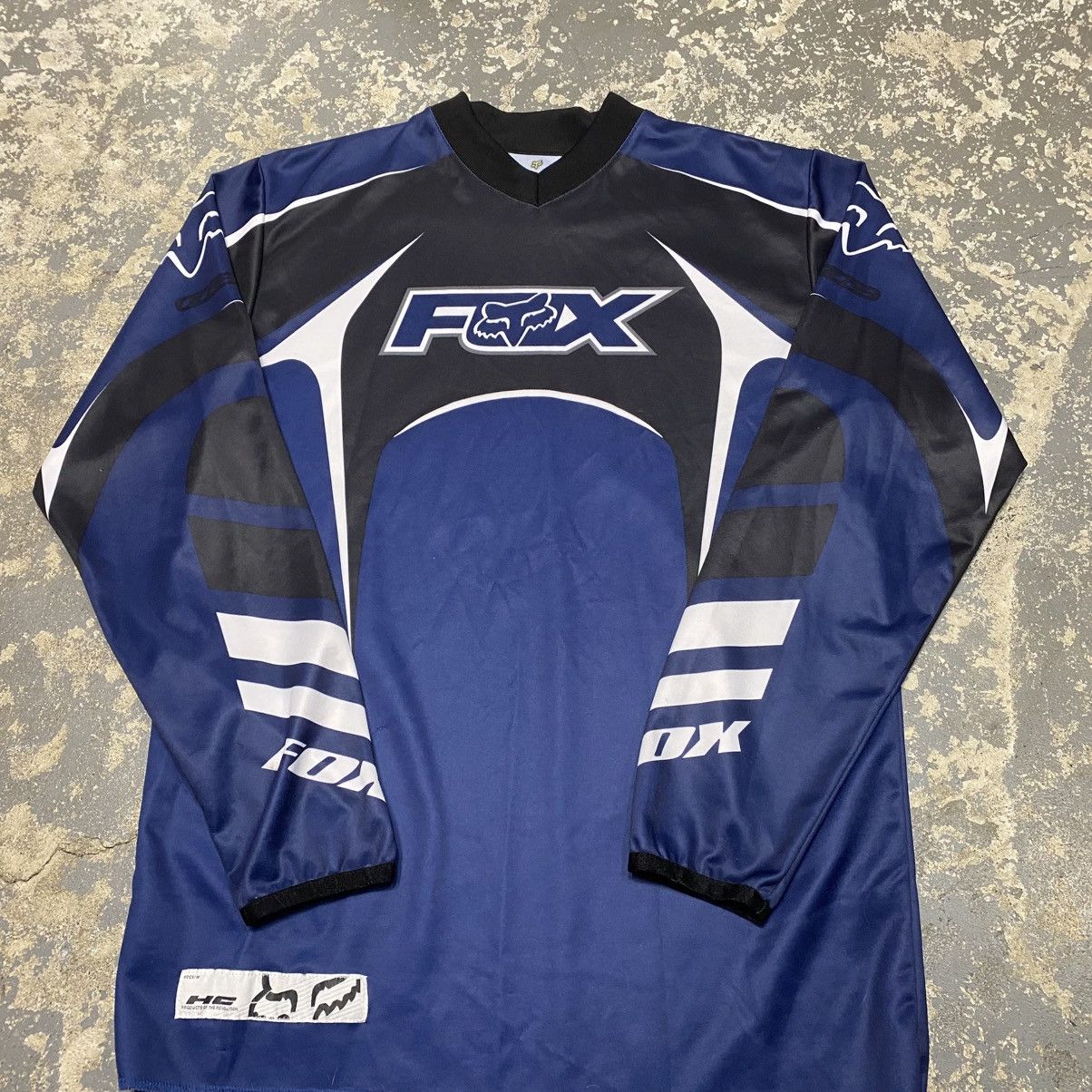Fox Racing × Vintage Vintage Fox Racing Motor-cross Jersey Long Sleeve Tshirt Size US S / EU 44-46 / 1 - 9 Thumbnail