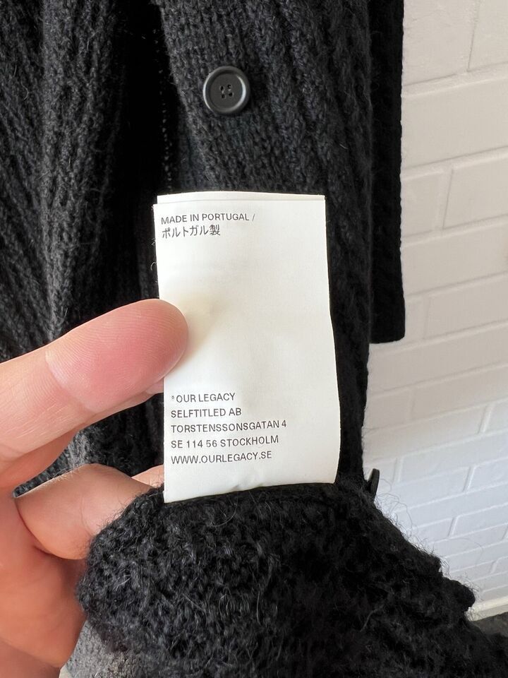 Our Legacy OUR LEGACY Wool Cardigan Black Size 34 Size XS / US 0-2 / IT 36-38 - 10 Thumbnail