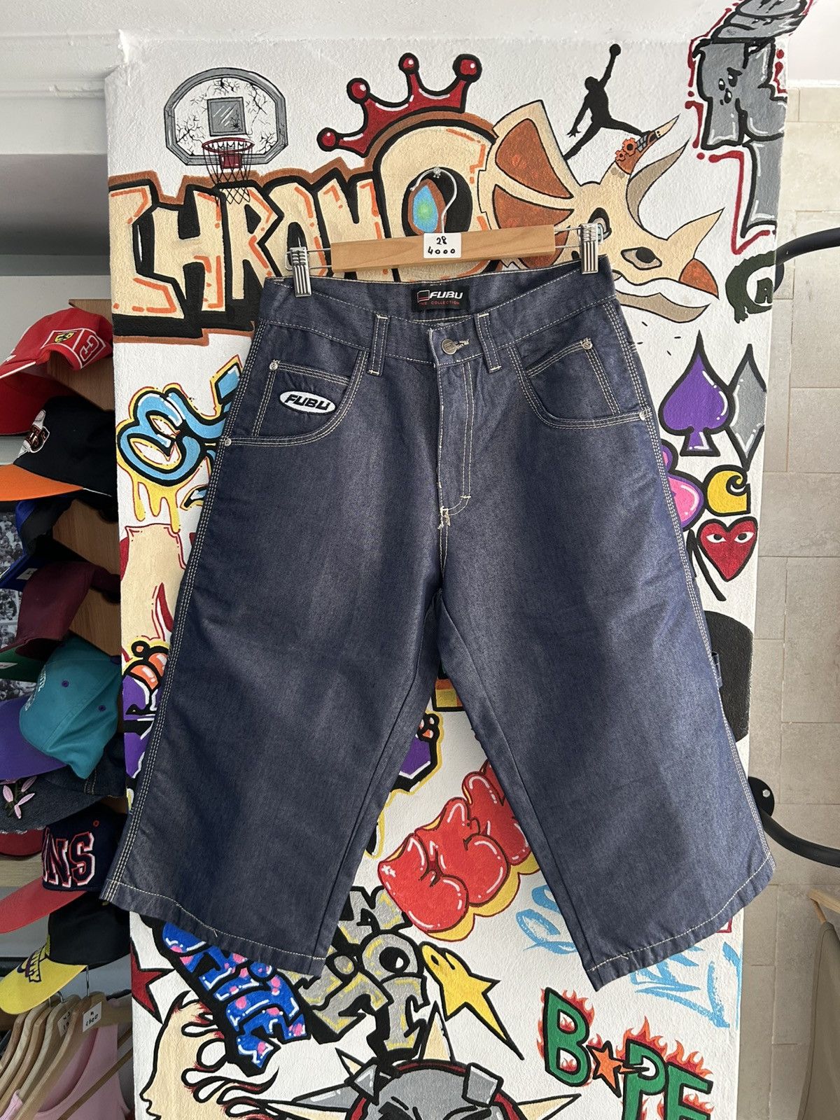 Fubu × Vintage Fubu 90s Jorts Size US 28 / EU 44 - 1 Thumbnail