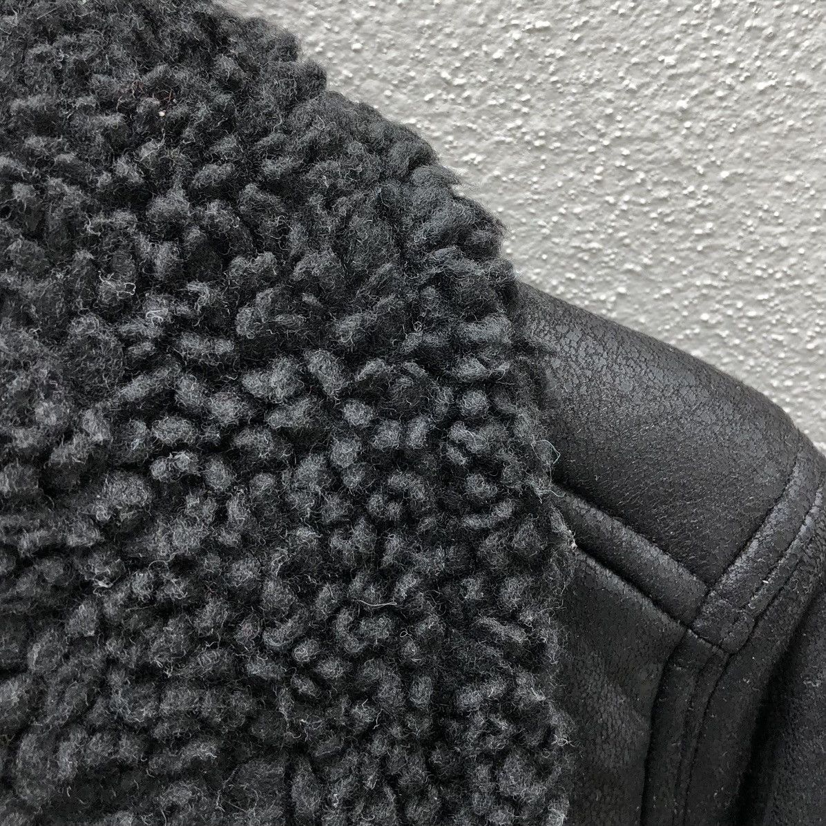 Japanese Brand H&M Double Collar Lined Fleece Black Jacket Size US S / EU 44-46 / 1 - 12 Thumbnail