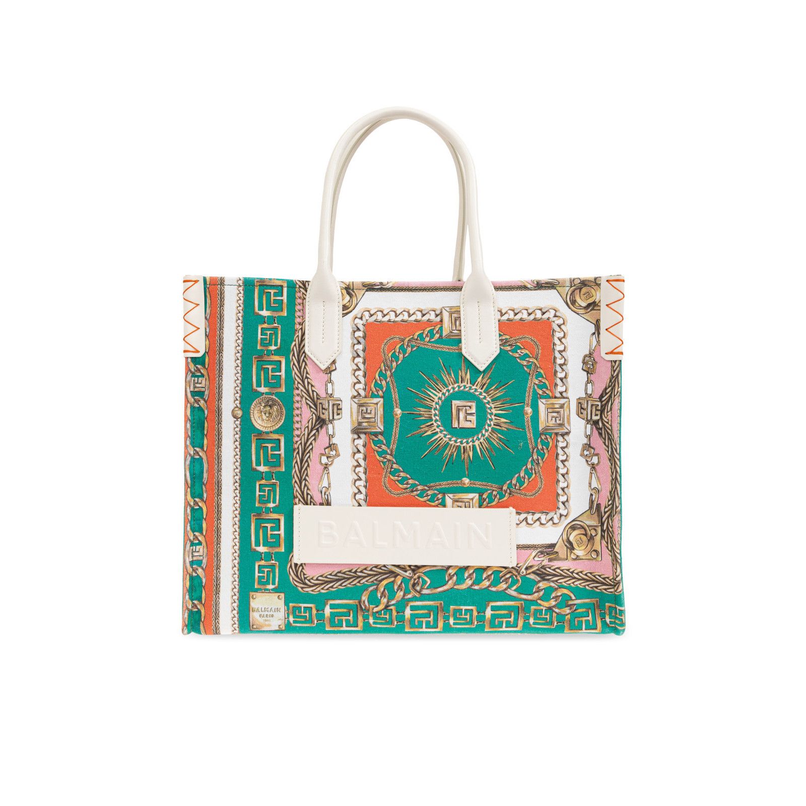 Balmain BALMAIN B-Army Medium $1495 Multicolor Canvas Tote Bag New & Size ONE SIZE - 1 Thumbnail