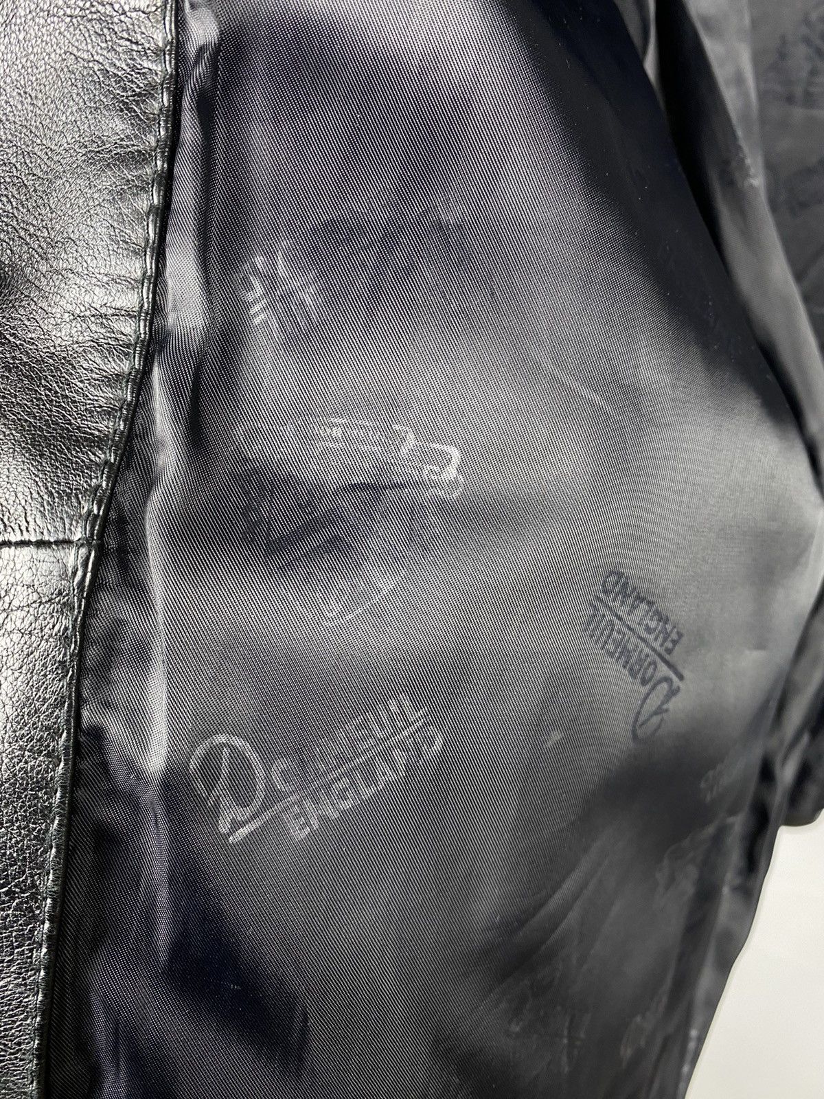 Designer Dormeuil England Soft Genuine Leather Jacket Size US L / EU 52-54 / 3 - 11 Thumbnail