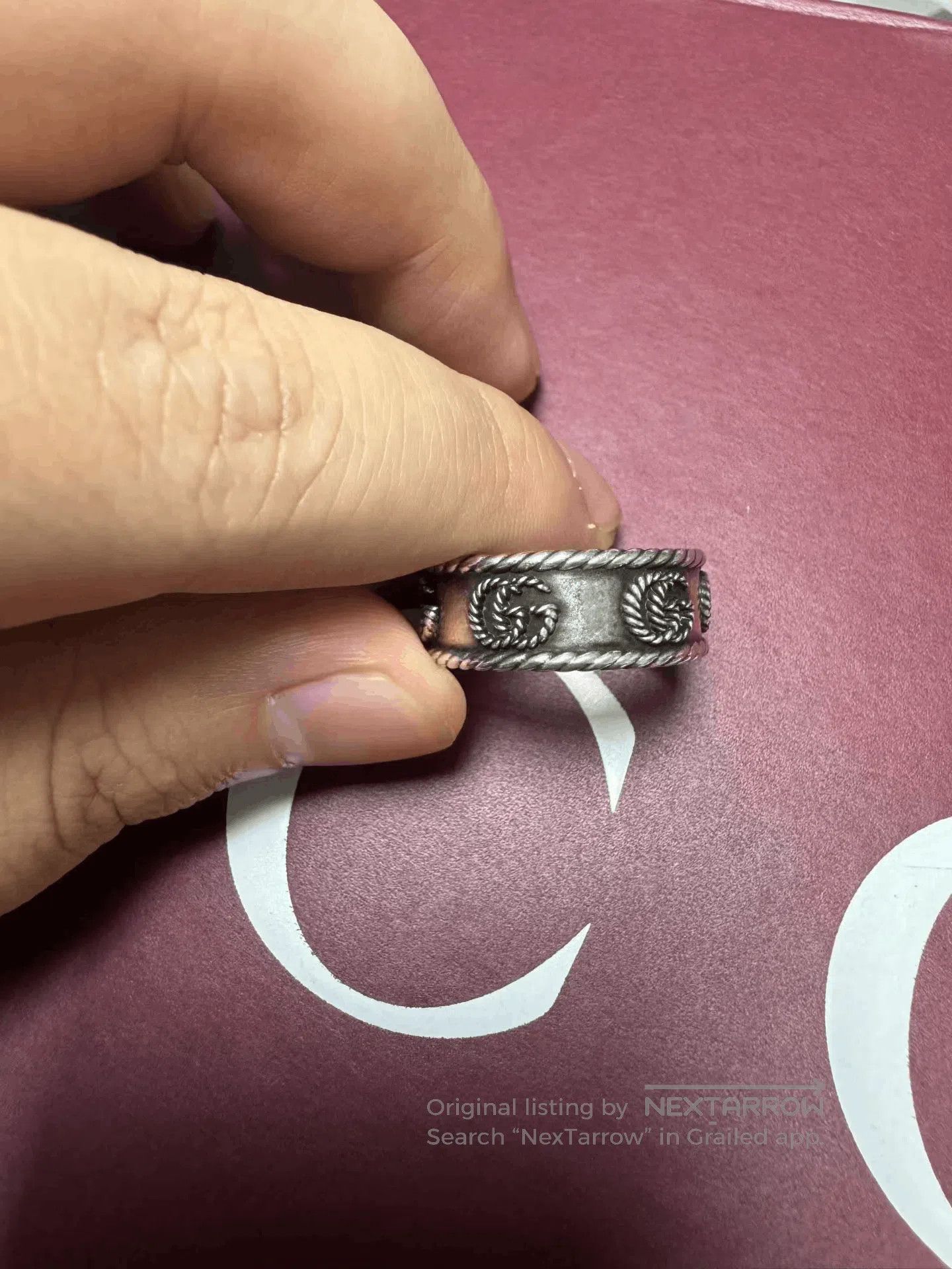 Gucci Gucci Double G Silver Ring. Size ONE SIZE - 1 Thumbnail