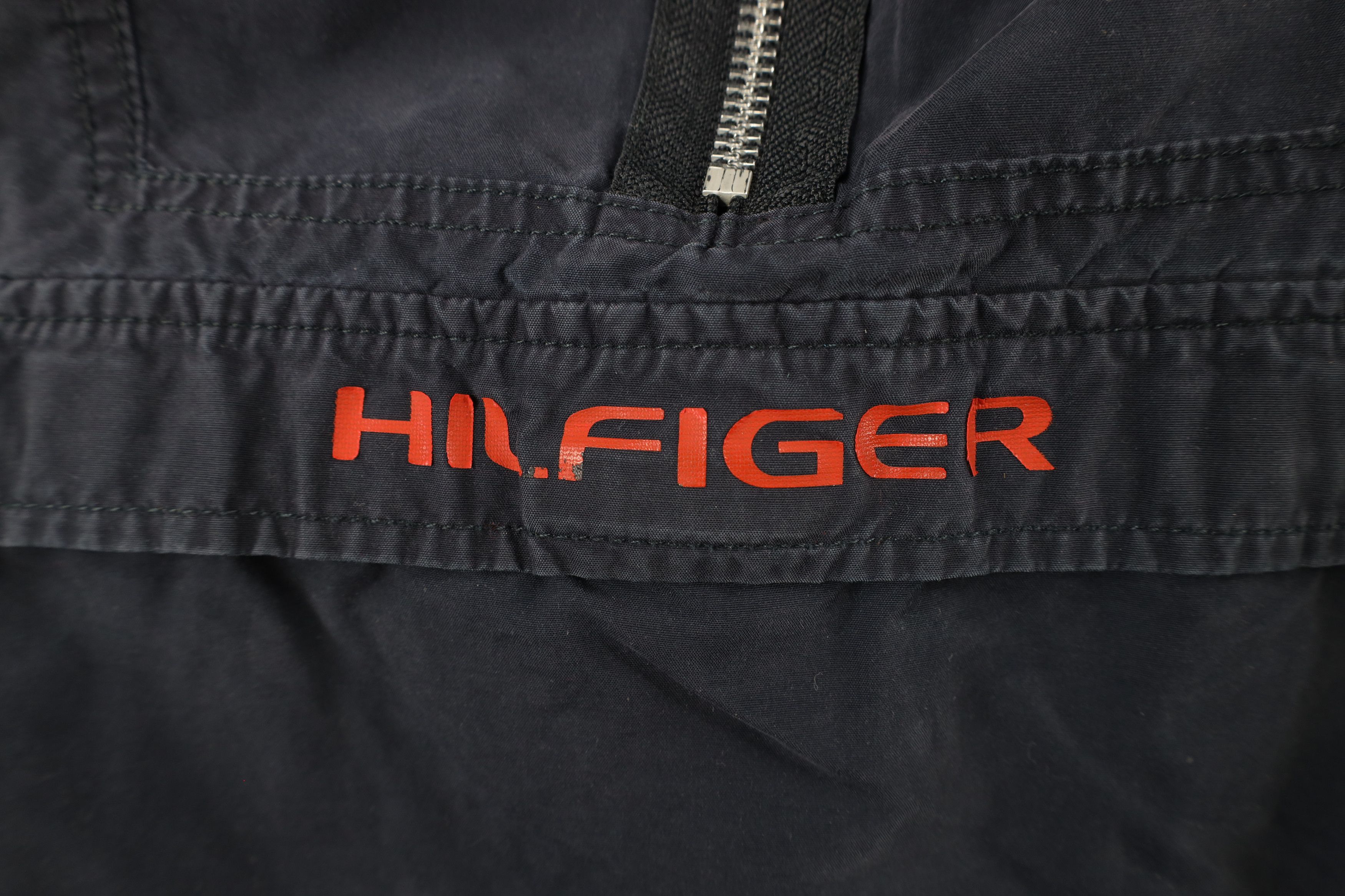 Tommy Hilfiger × Vintage Vintage 90s Tommy Hilfiger Out Hooded Anorak Jacket Blue Size US XXL / EU 58 / 5 - 6 Thumbnail