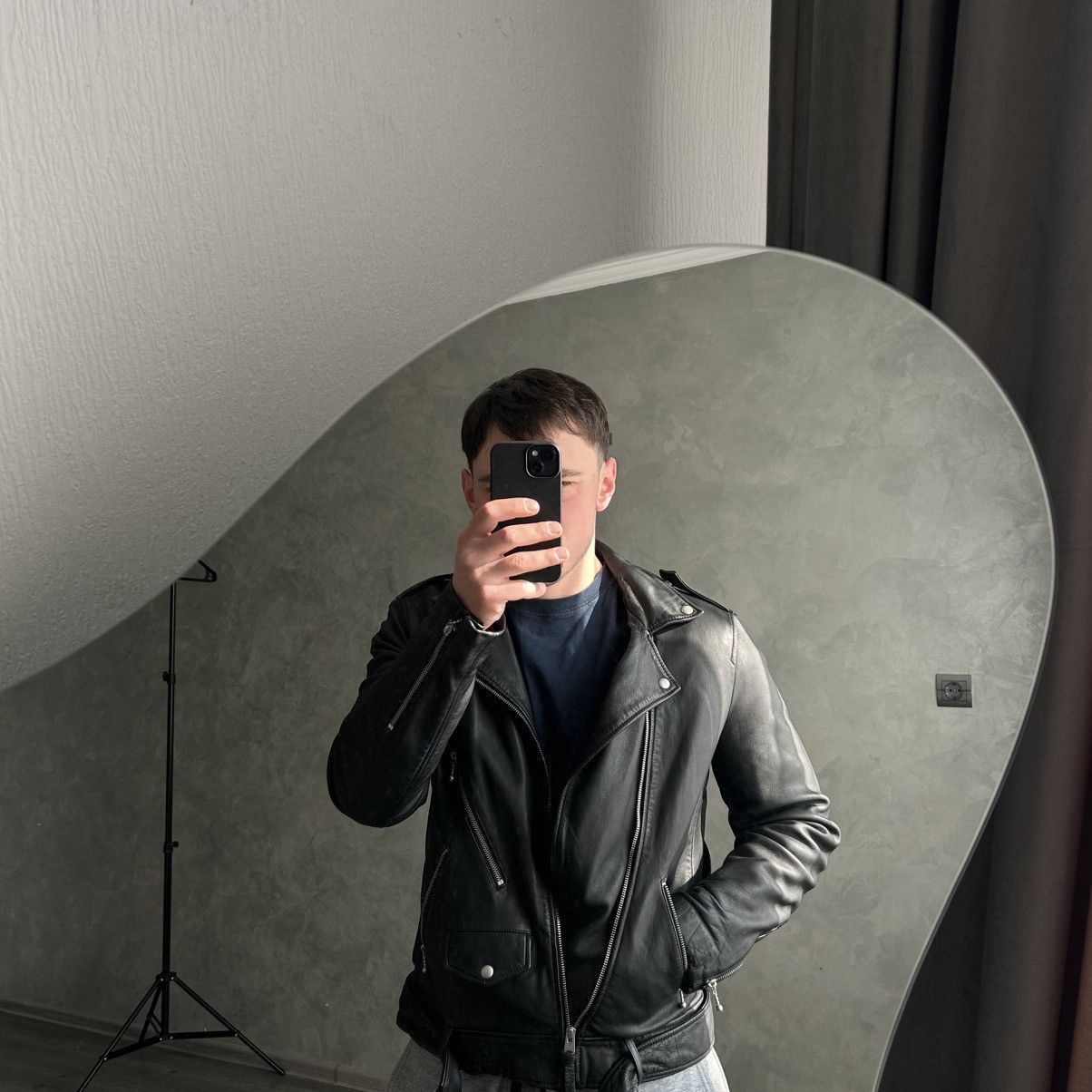 Allsaints 🔥Allsaints Leather Torrance Biker Jacket Size US M / EU 48-50 / 2 - 3 Thumbnail