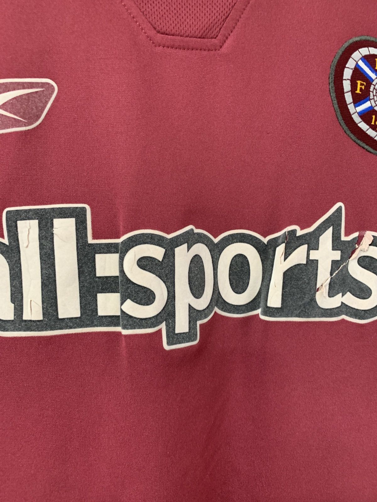 Reebok × Vintage Heart Of Midlothian Home Football Shirt Reebok Soccer Jersey Size US M / EU 48-50 / 2 - 6 Thumbnail