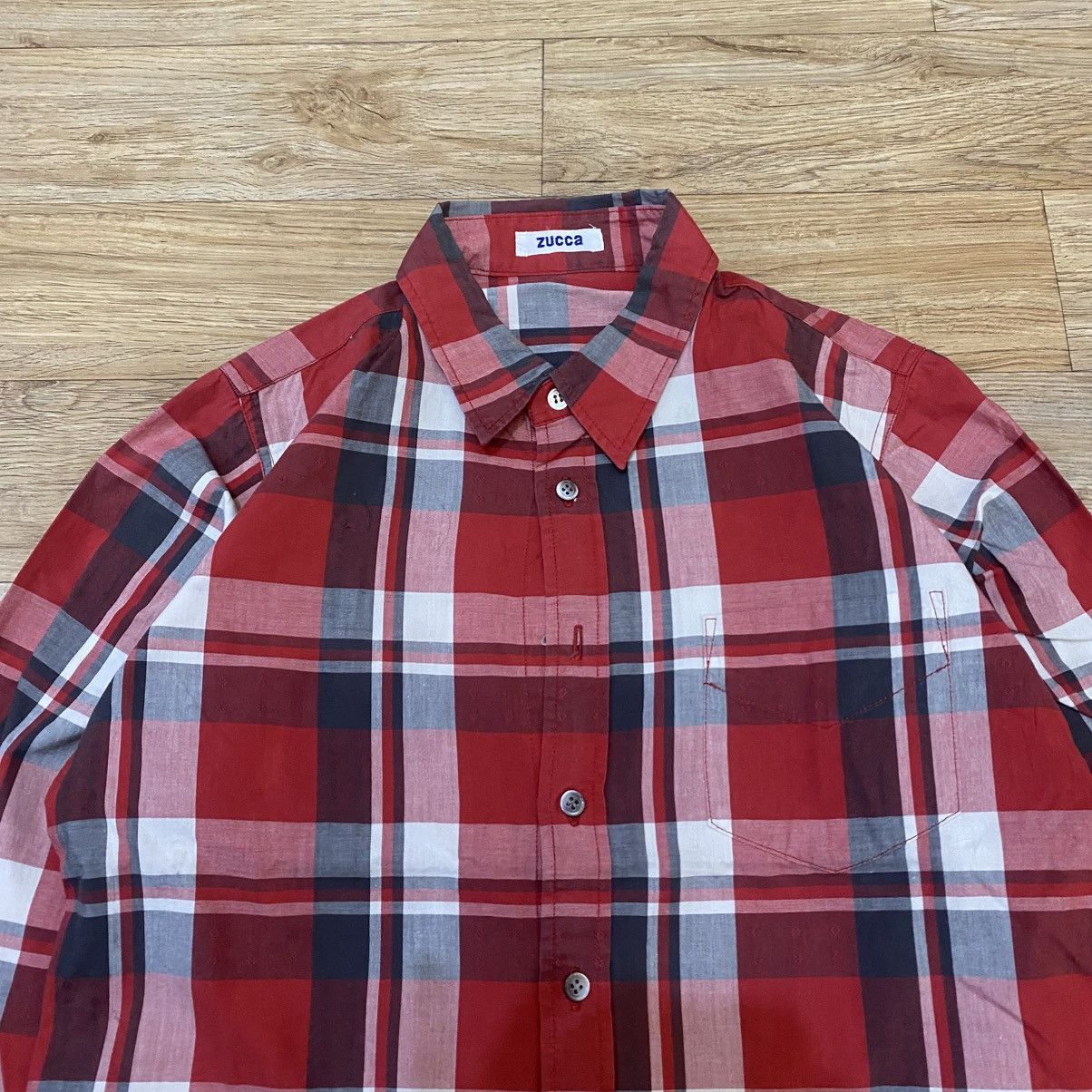 CABANE de ZUCCa 2000s Zucca By Issey Miyake Plaid Button Up Shirt Size US M / EU 48-50 / 2 - 3 Thumbnail