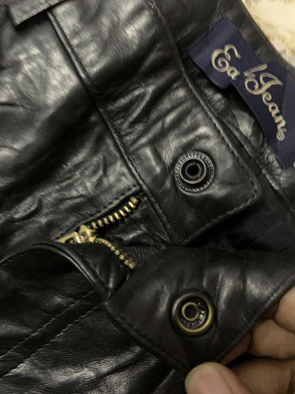 Earl Jeans 💥Avant Garde Earl Jean Leather Pant Size 27" / US 4 / IT 40 - 3 Thumbnail