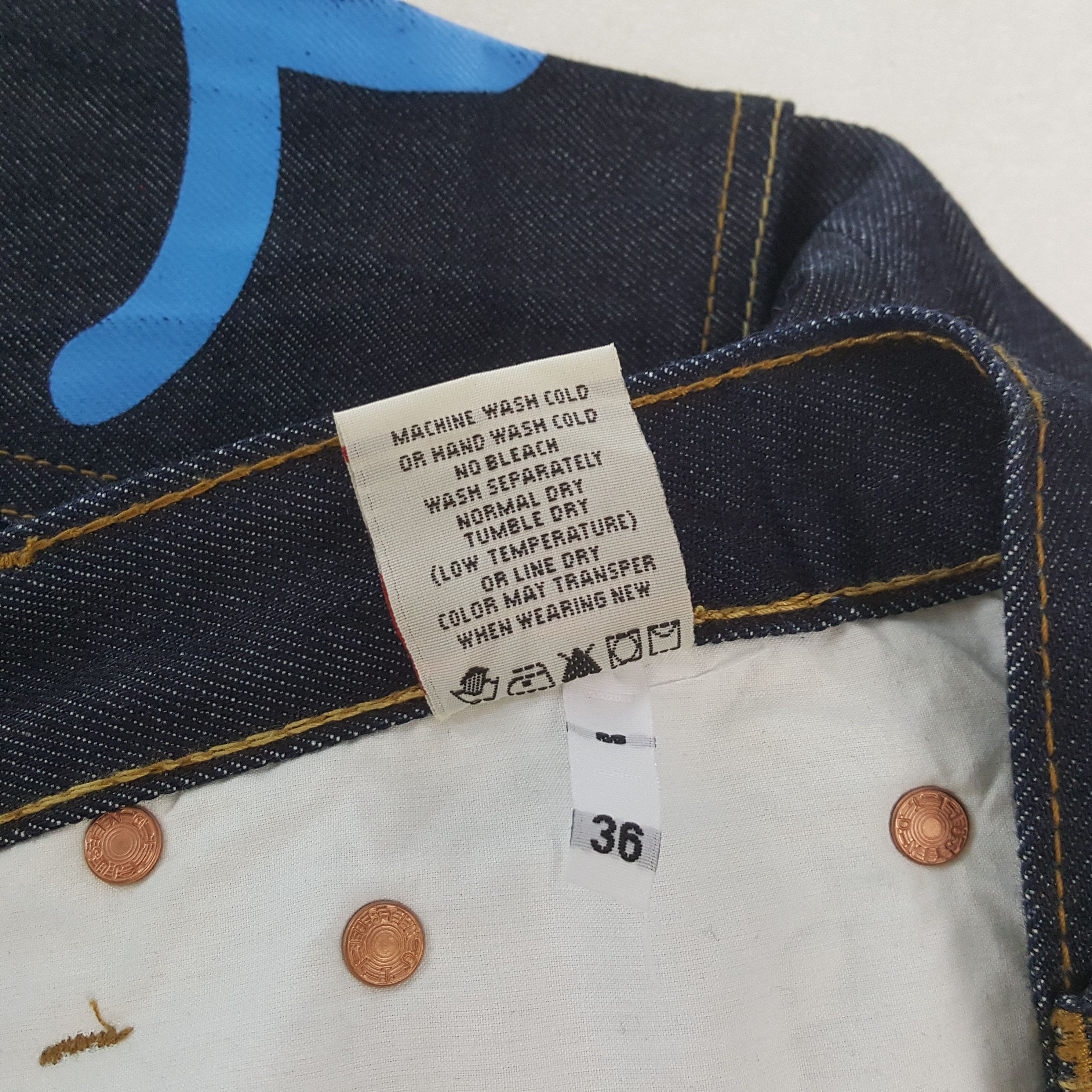 Japanese Brand EVISU Japanese Brand Fashion Design Style Jeans C280N26 Size US 34 / EU 50 - 15 Thumbnail