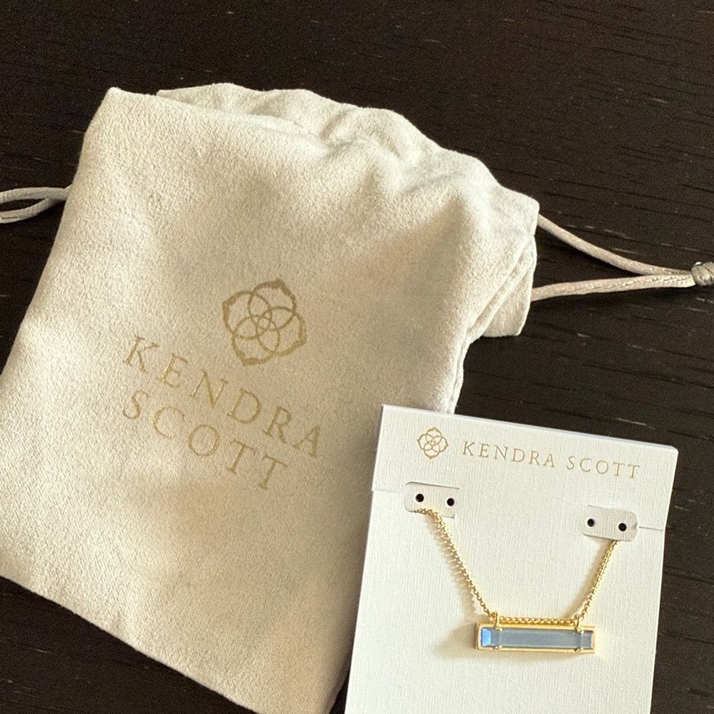 Kendra Scott Kendra Scott Women’s Gold Necklace with Blue Pendant and Du Size ONE SIZE - 1 Thumbnail