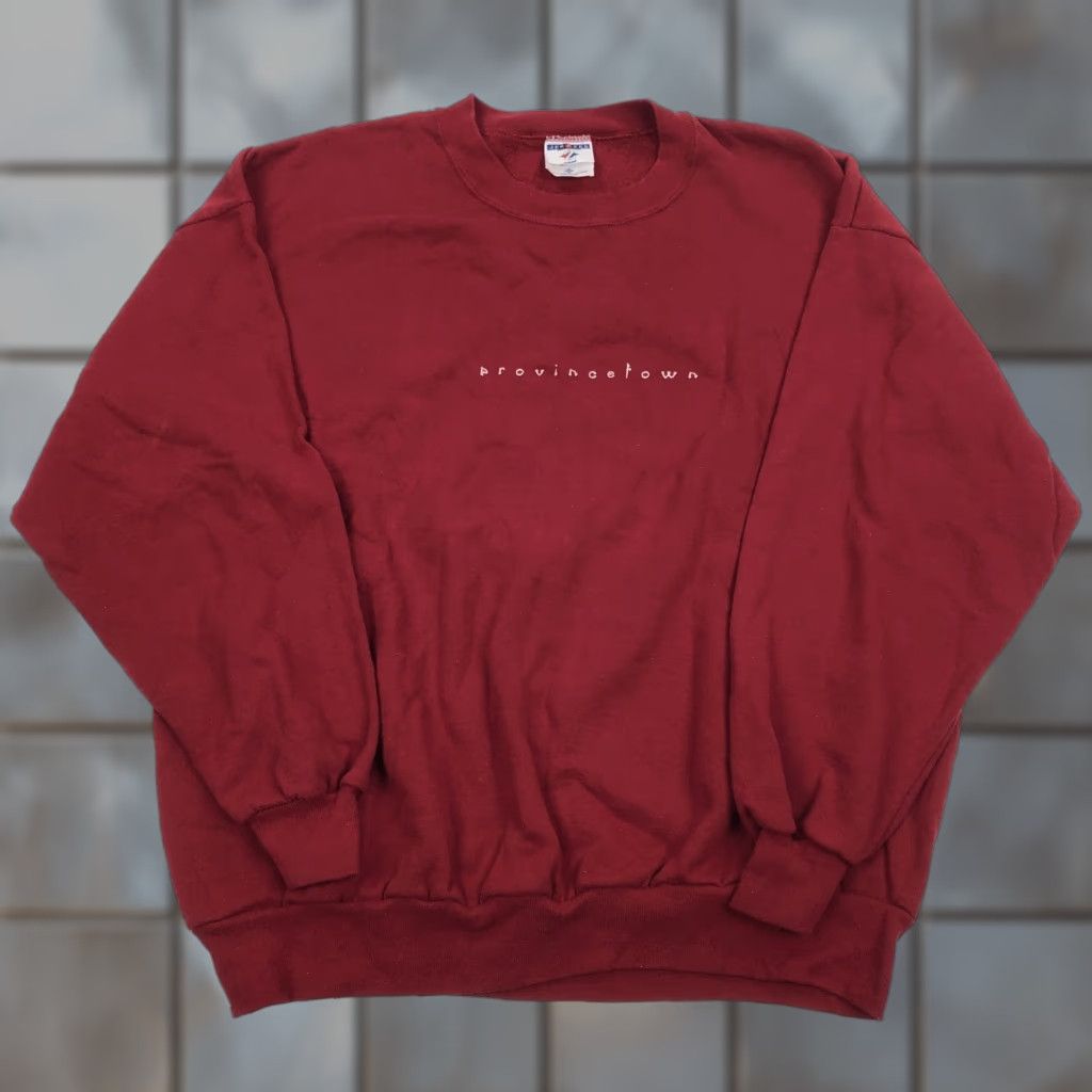 Jerzees VINTAGE Jerzees Sweatshirt Men's 2XL Red Pullover Crew Neck City Sports Size US XXL / EU 58 / 5 - 1 Thumbnail