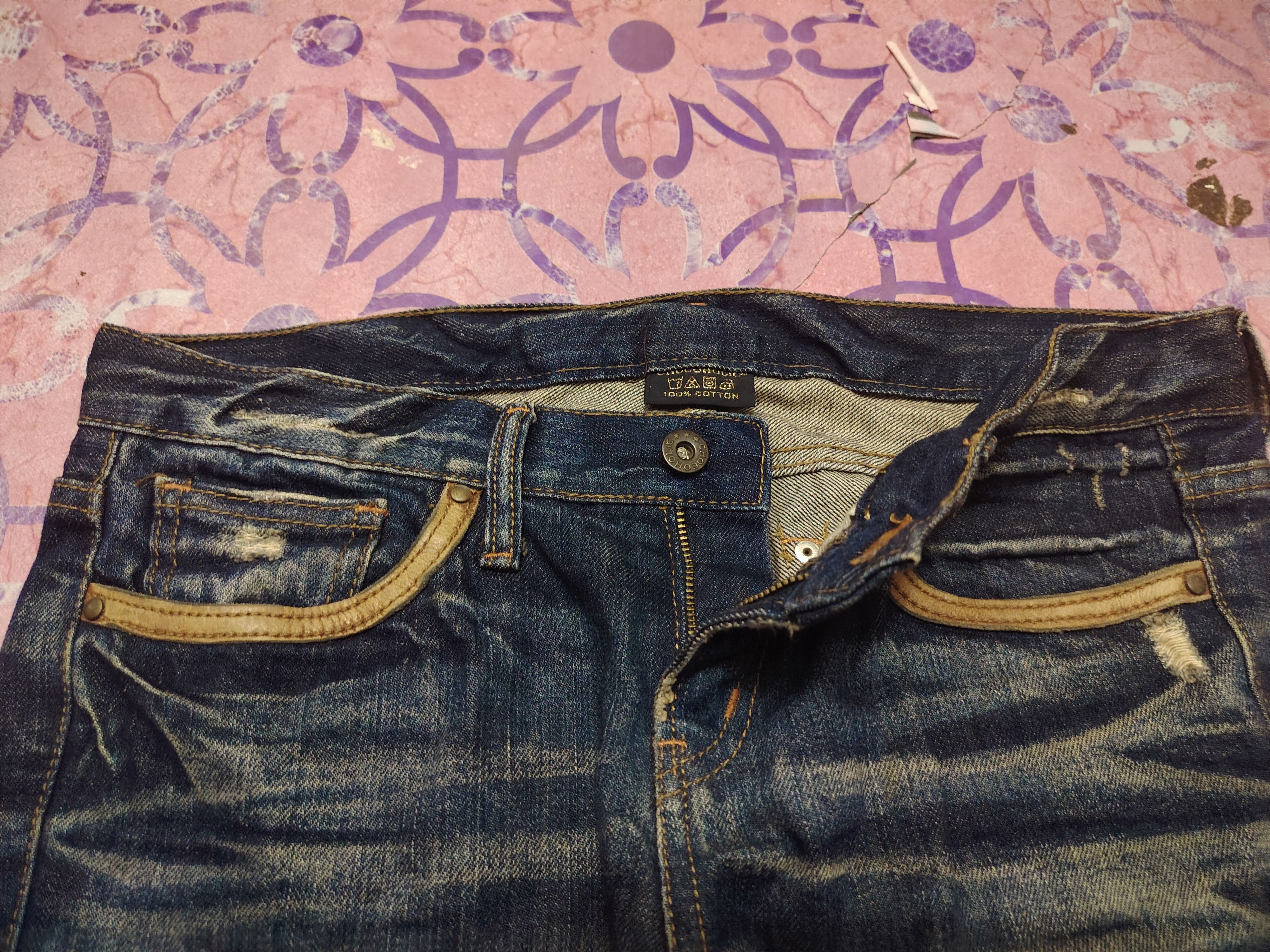 If Six Was Nine Japanese Chocoholic Flared Jeans Distressed Jeans Size US 32 / EU 48 - 5 Thumbnail