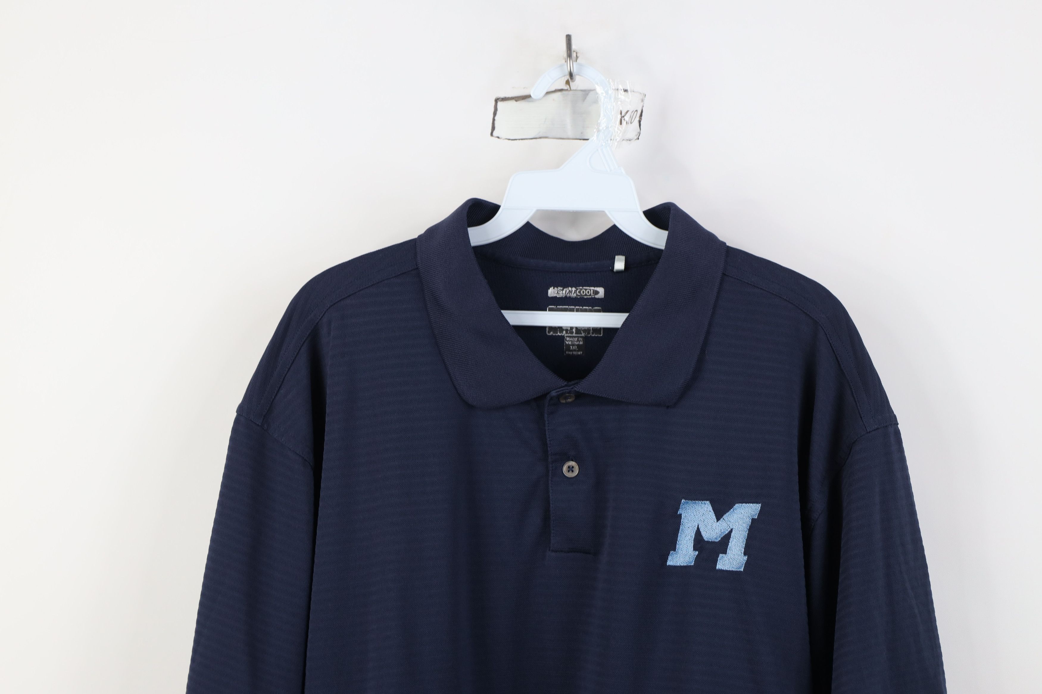 Adidas Adidas Golf University of Michigan Football Polo Blue Size US XXL / EU 58 / 5 - 2 Thumbnail