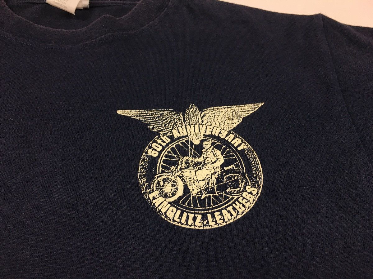 Vintage Langlits Leather 60th Anniversary Big Norton Motorcycle Tee Size US M / EU 48-50 / 2 - 3 Thumbnail