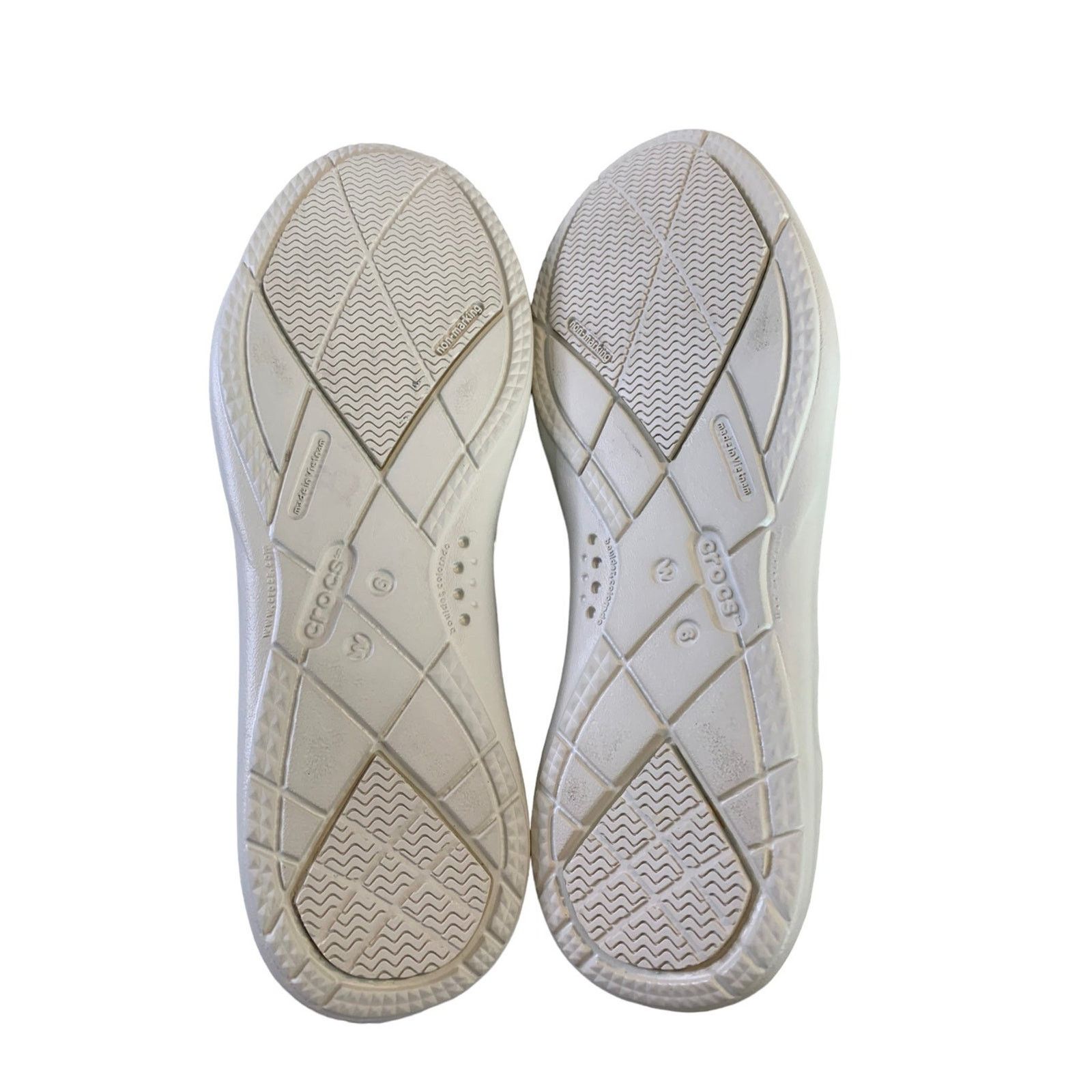 Crocs Crocs Canvas Slip on Boat Shoes Loafers Biege Women's Sze 6 Size US 6 / IT 36 - 9 Thumbnail