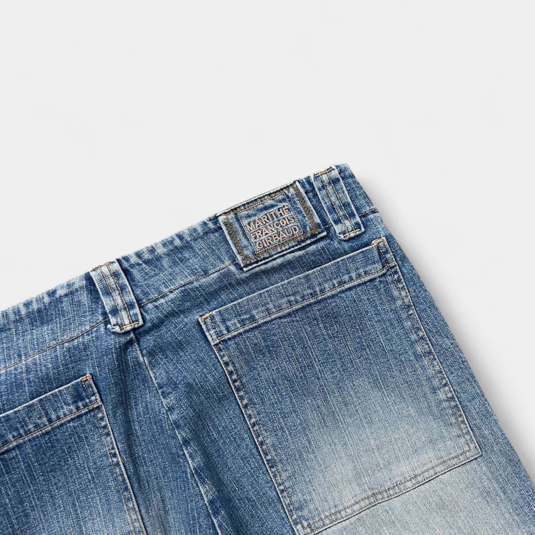 Marithe + Francois Girbaud Marithé + François Girbaud Classic Light Blue Cargo Denim Pa Size US 34 / EU 50 - 8 Thumbnail