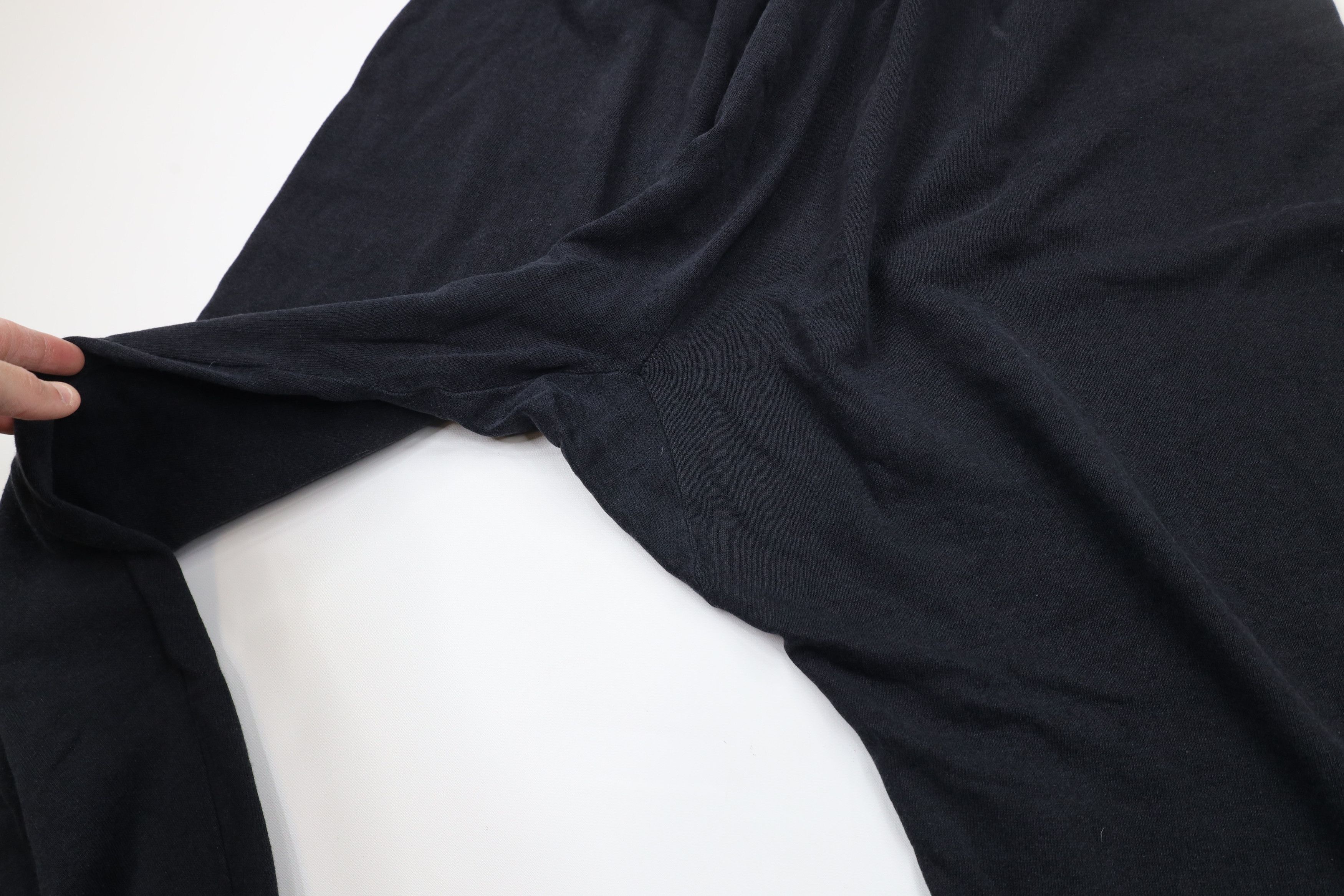 Vintage Vintage 90s Streetwear Blank Sweatpants Joggers Black USA Size 32" / US 10 / IT 46 - 7 Thumbnail