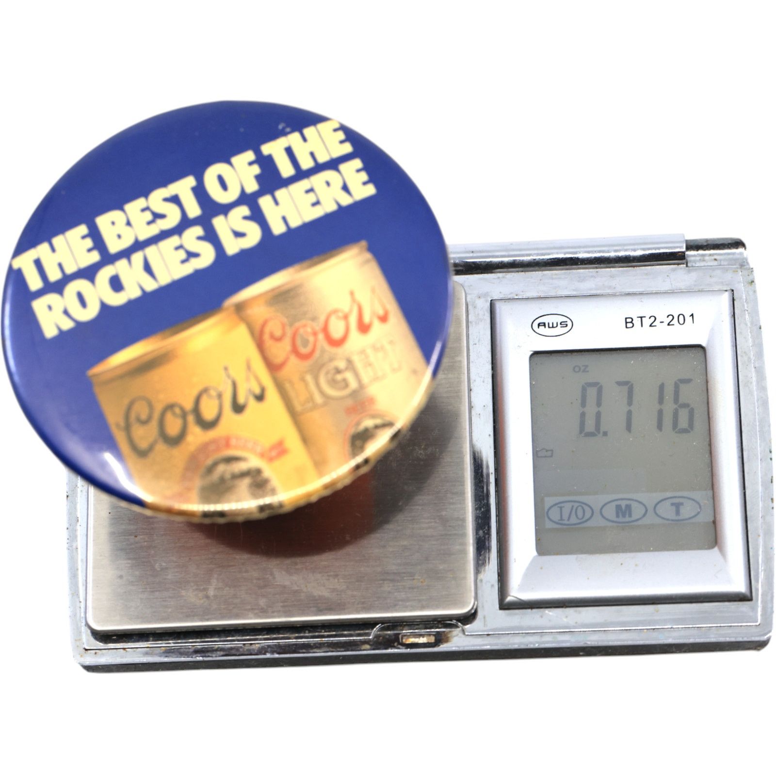 Other Coors Light The Best of the Rockies is Here Retro Lapel Pin Size ONE SIZE - 6 Thumbnail